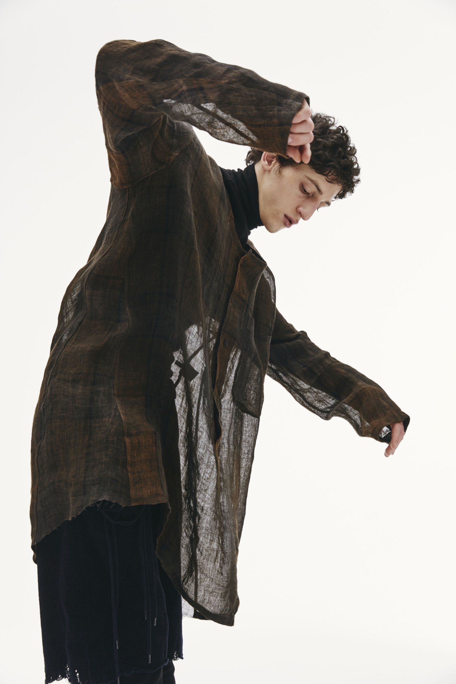 Ann Demeulemeester Рубашка из тонкого льна