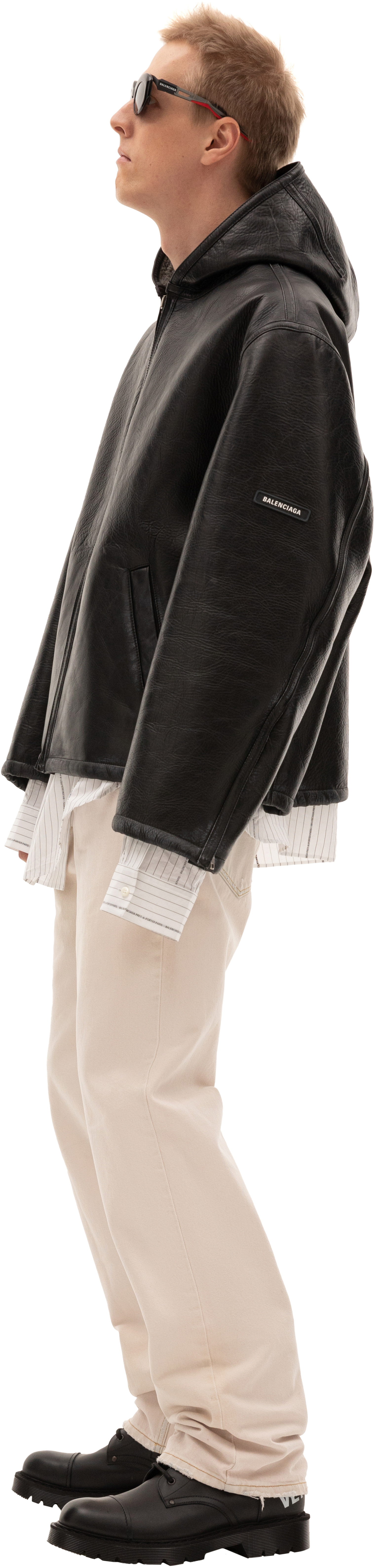 Balenciaga Shearling jacket in black