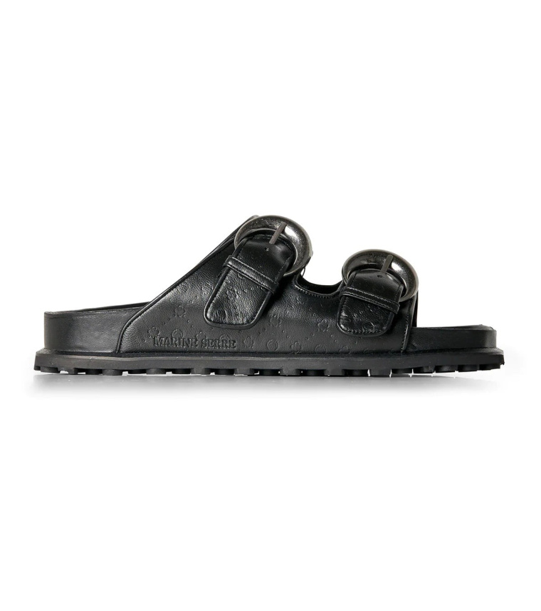 MARINE SERRE Men\'s Leather Sandal