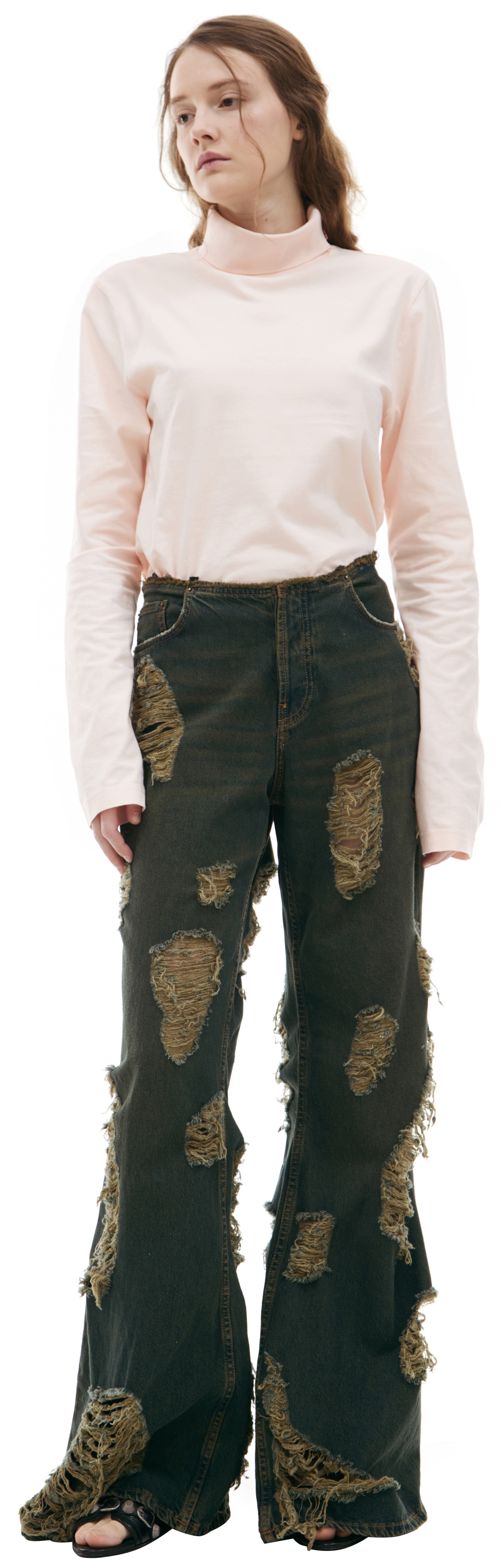 Acne Studios Ripped jeans with scuffed effect