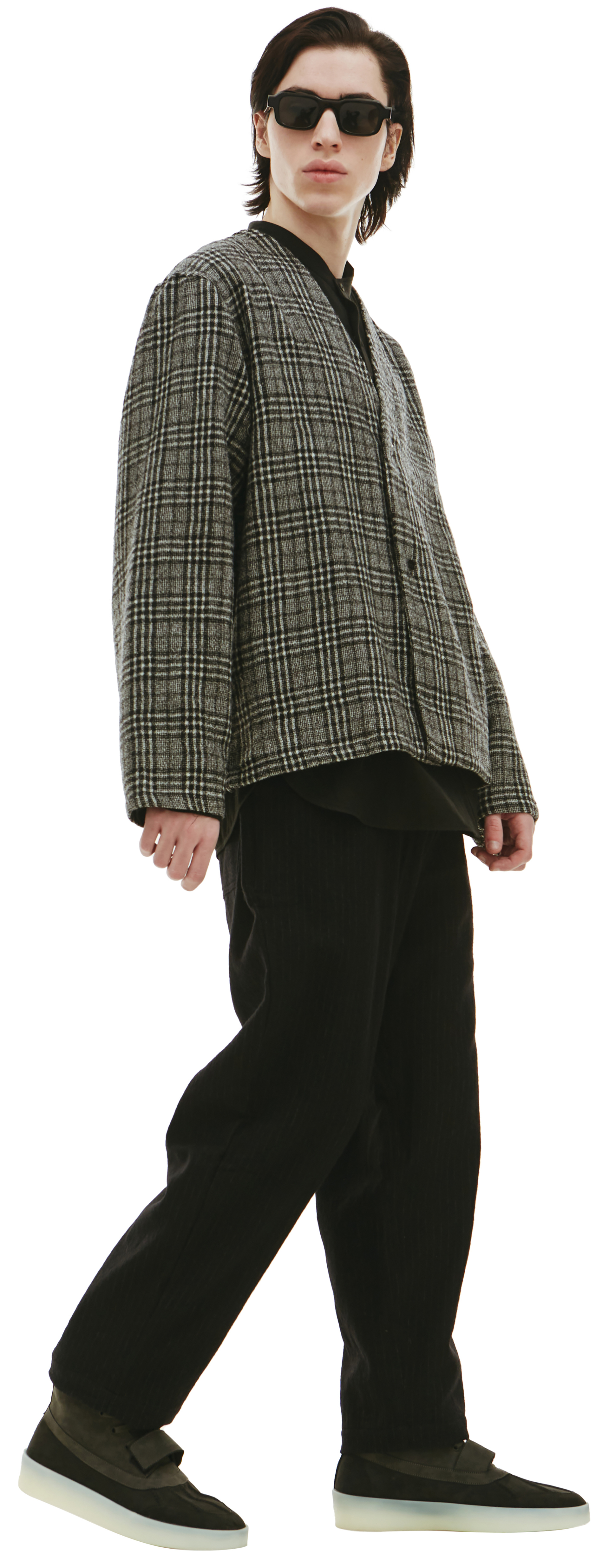 BTFL Wool checked cardigan