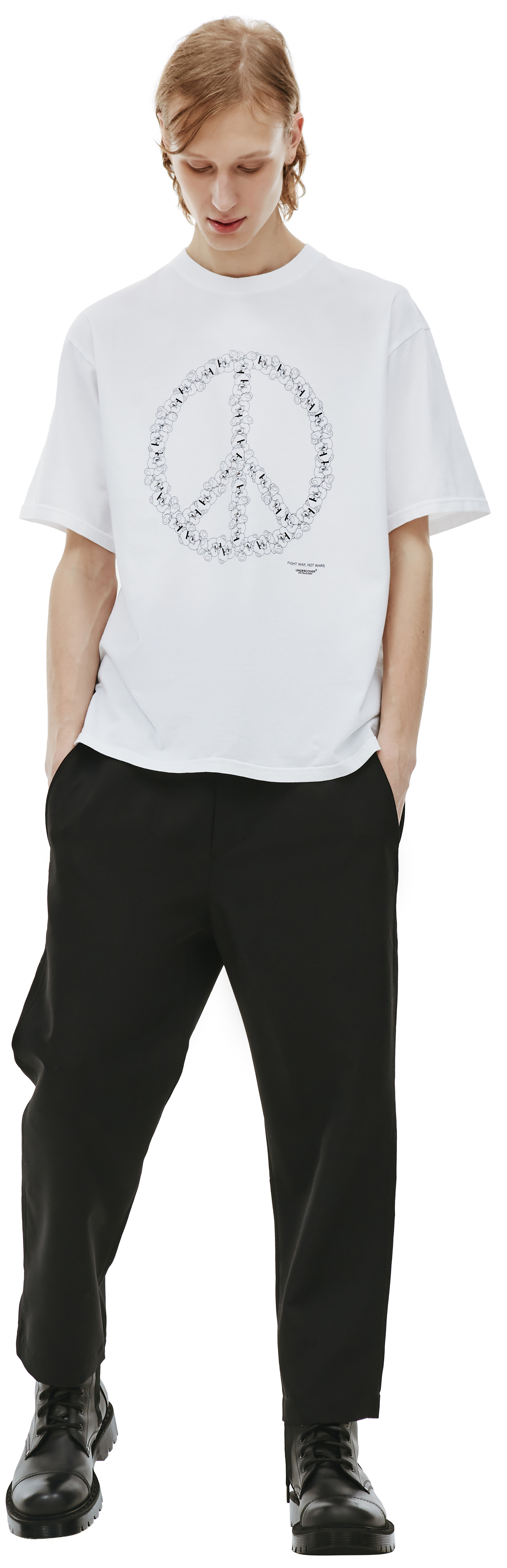 Undercover White \'Fight War\' t-shirt