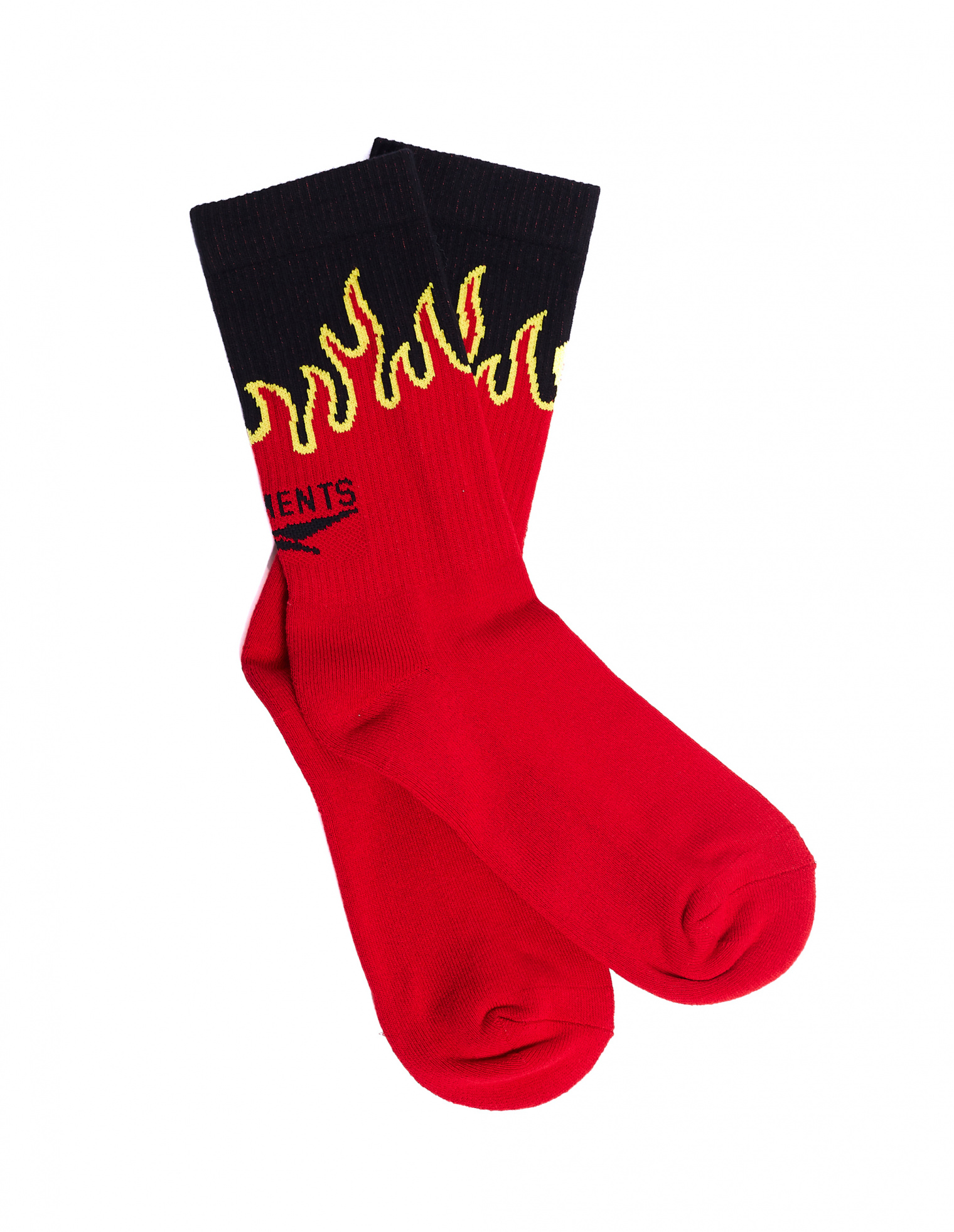 VETEMENTS Cotton Flame Socks