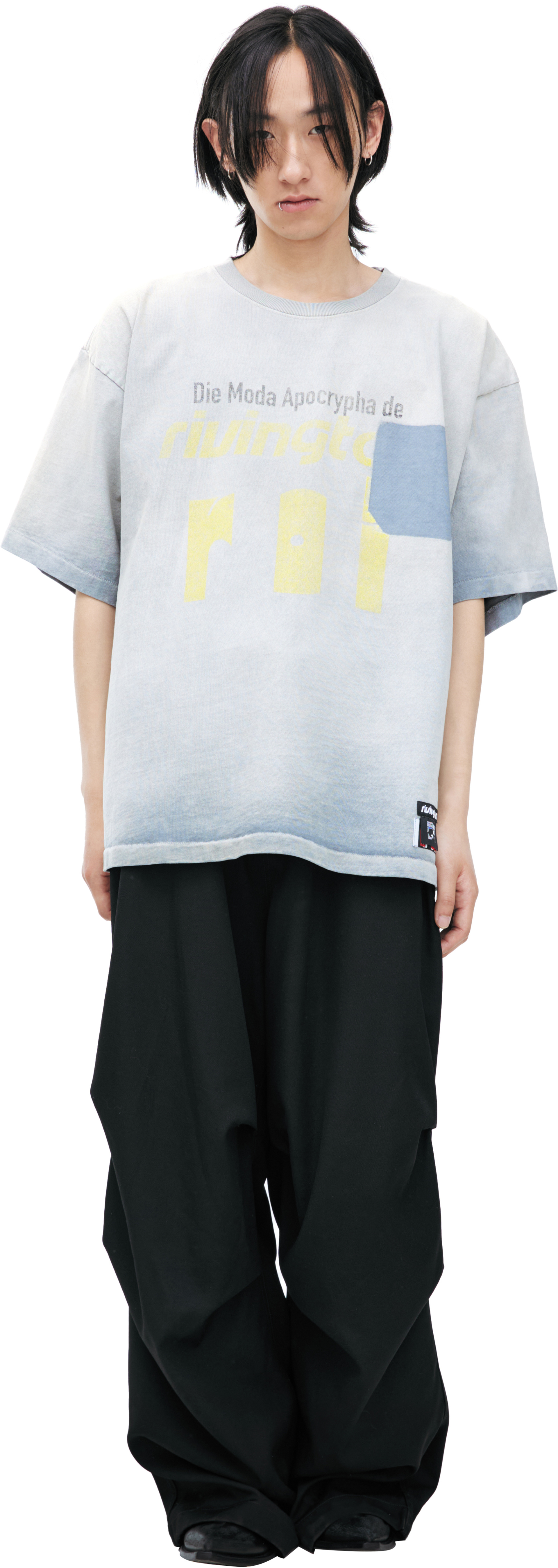RRR123 T-shirt with faux pocket