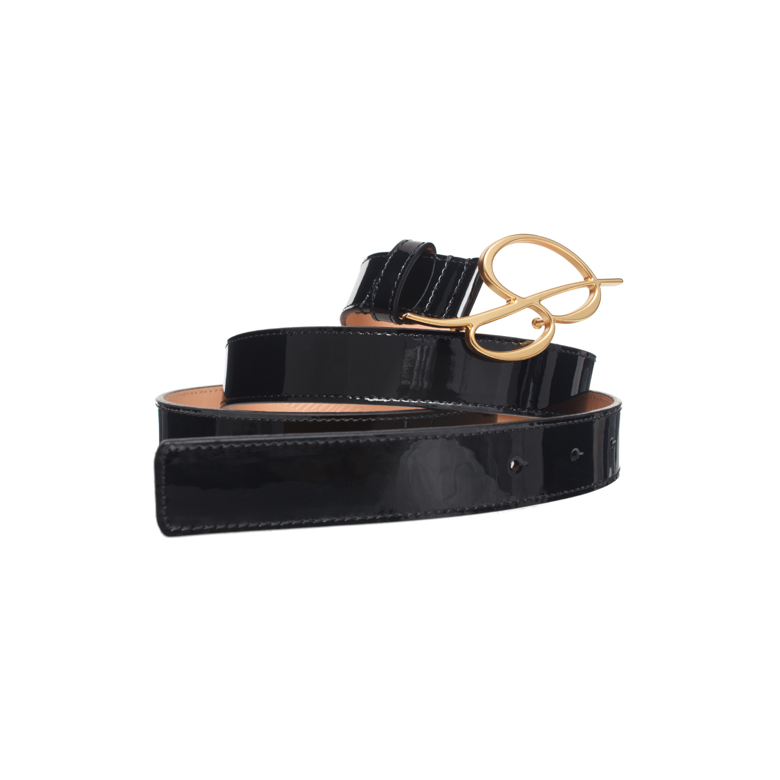 Blumarine Black logo belt