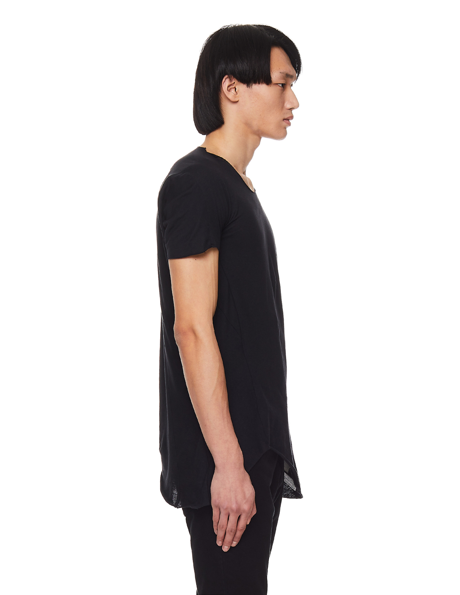 Leon Emanuel Blanck Black Cotton & Wool T-Shirt