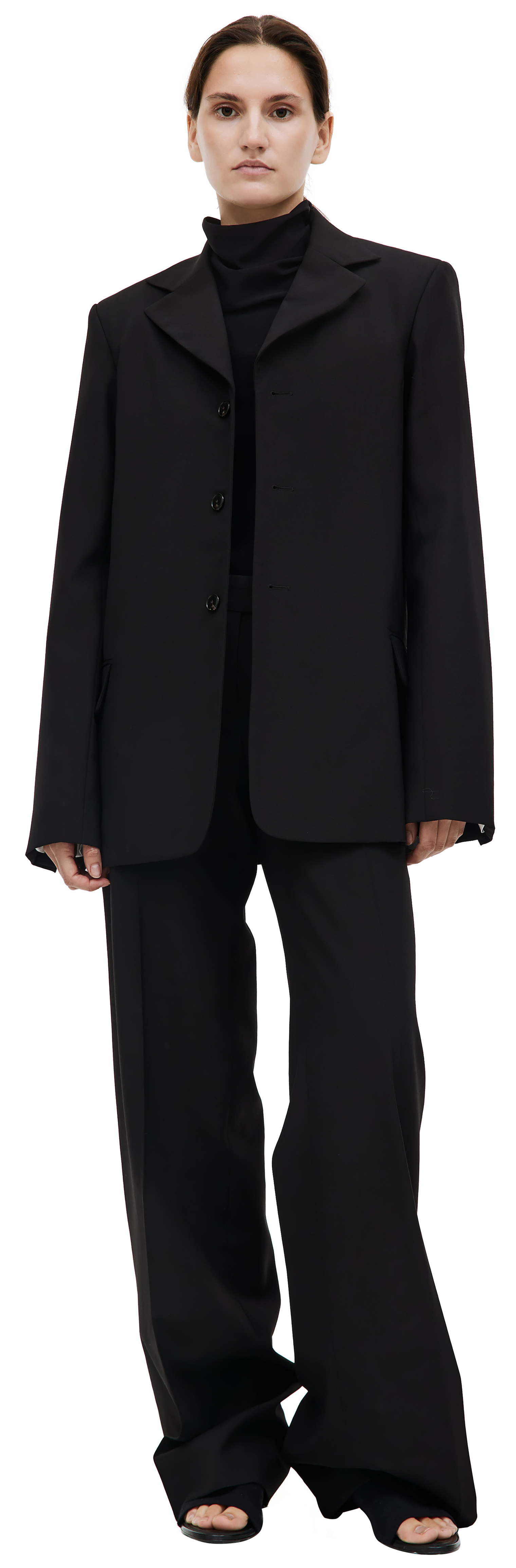 QUIRA Black wool blazer