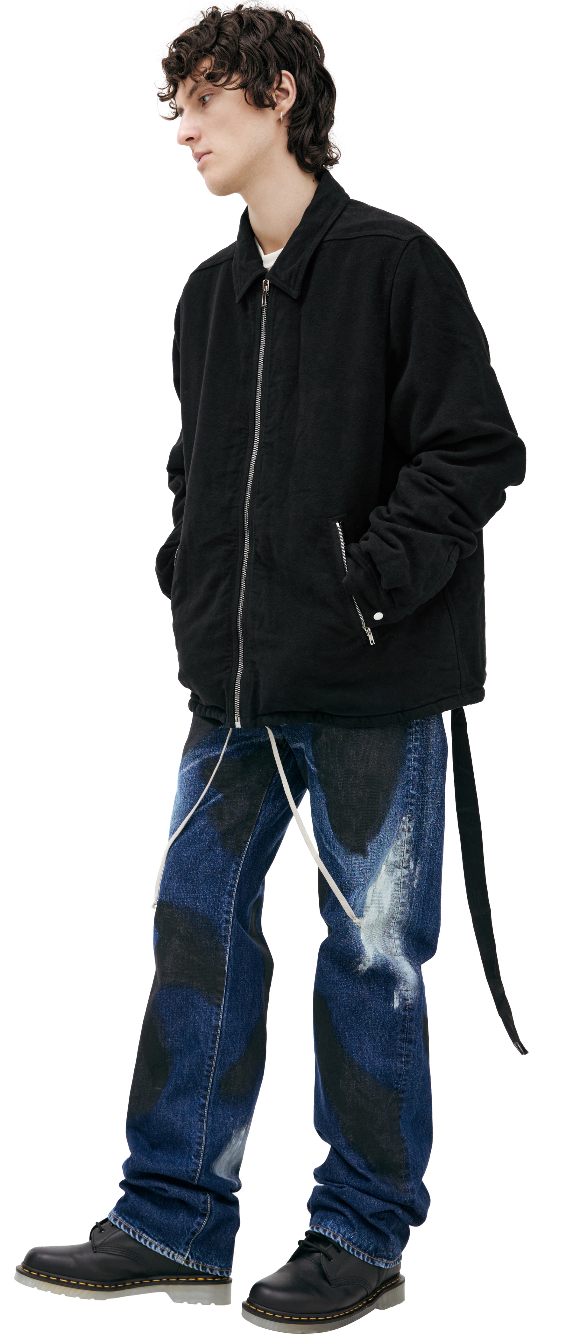 DRKSHDW by Rick Owens Black zip-up jacket