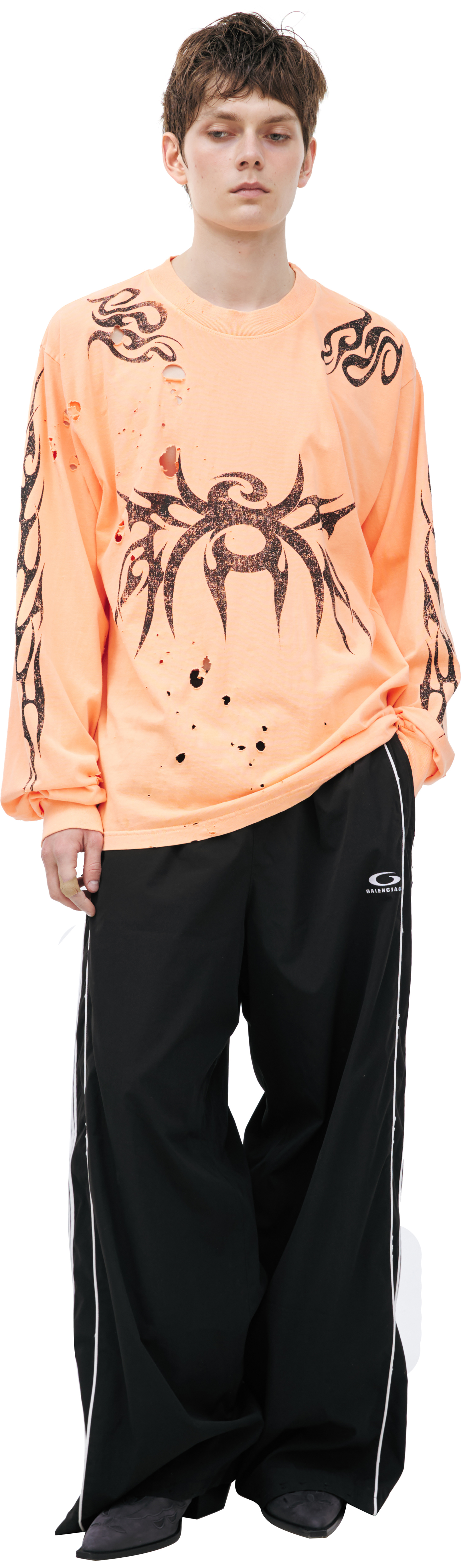 Hellstar Longsleeve shirt with a ripped look