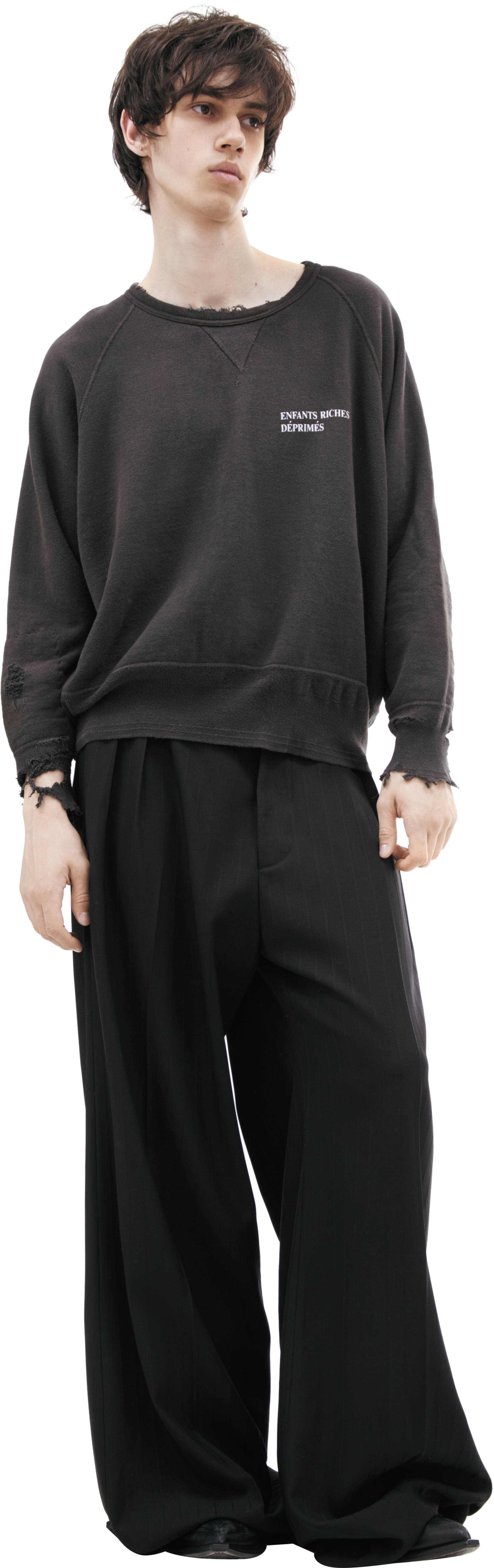 Enfants Riches Déprimés Ripped sweatshirt with logo