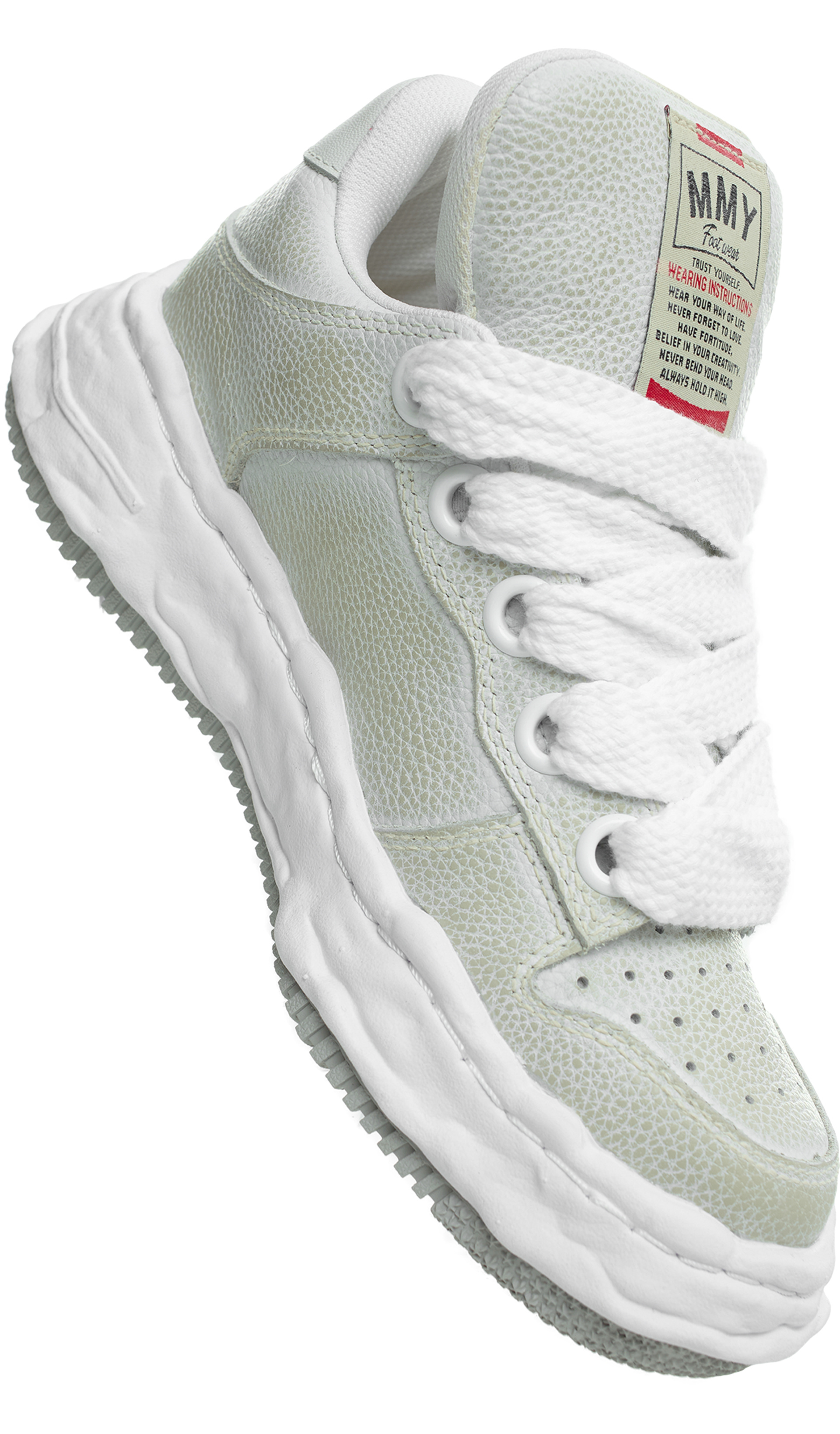 Maison Mihara Yasuhiro Grey leather sneakers