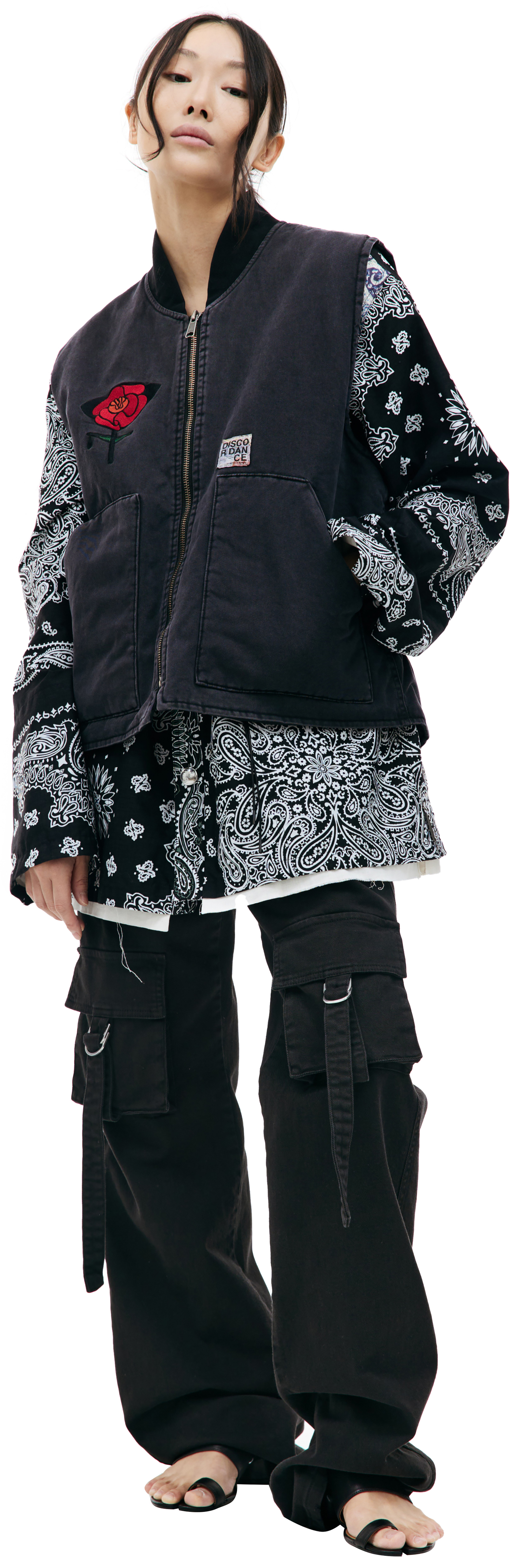 Children of the discordance Embroidered cotton vest