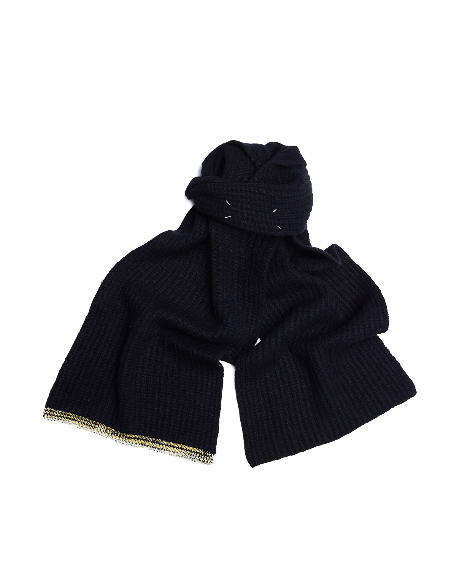 Maison Margiela Black Cashmere Scarf