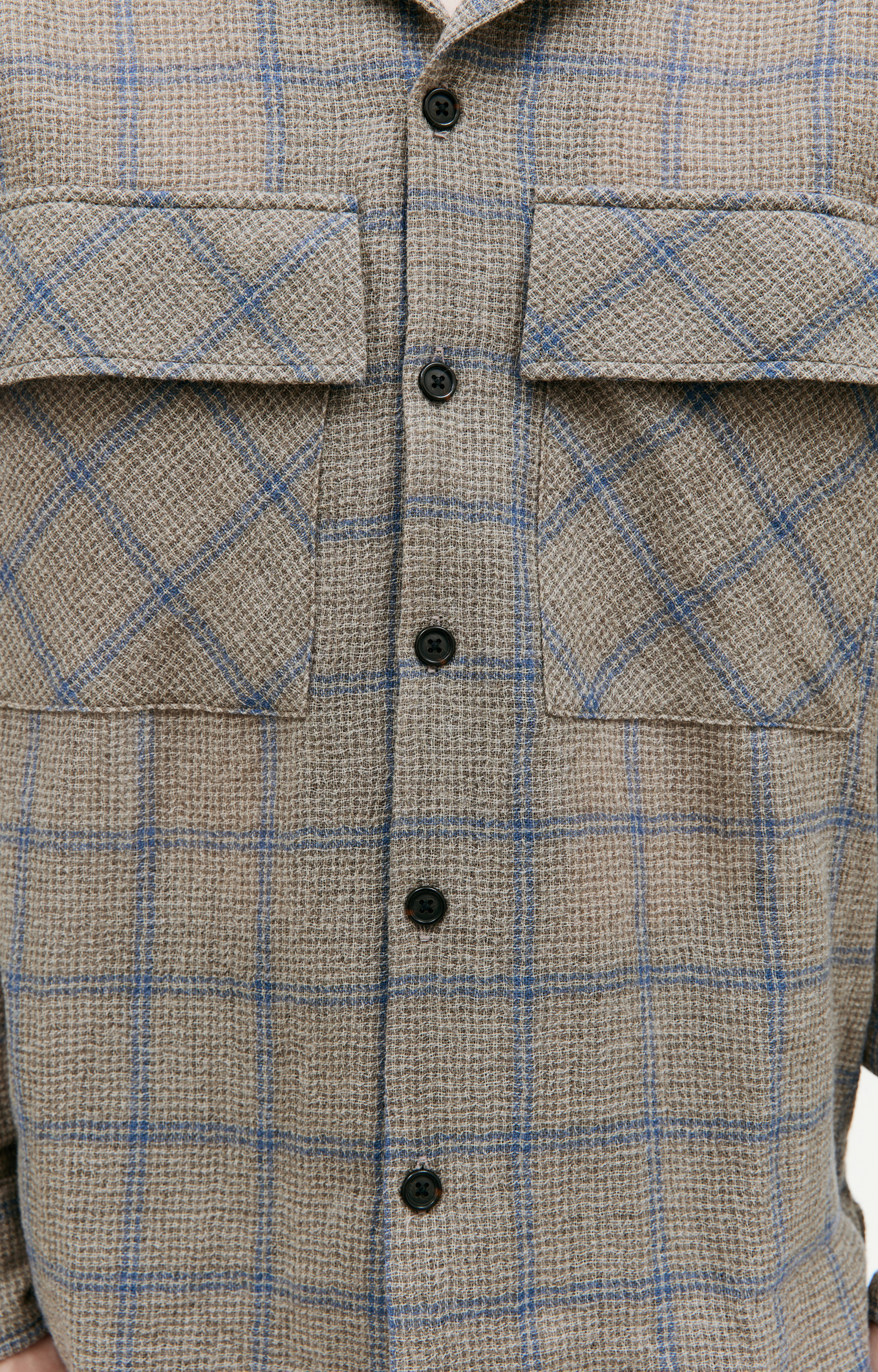 BTFL Checked shirt with patch pockets