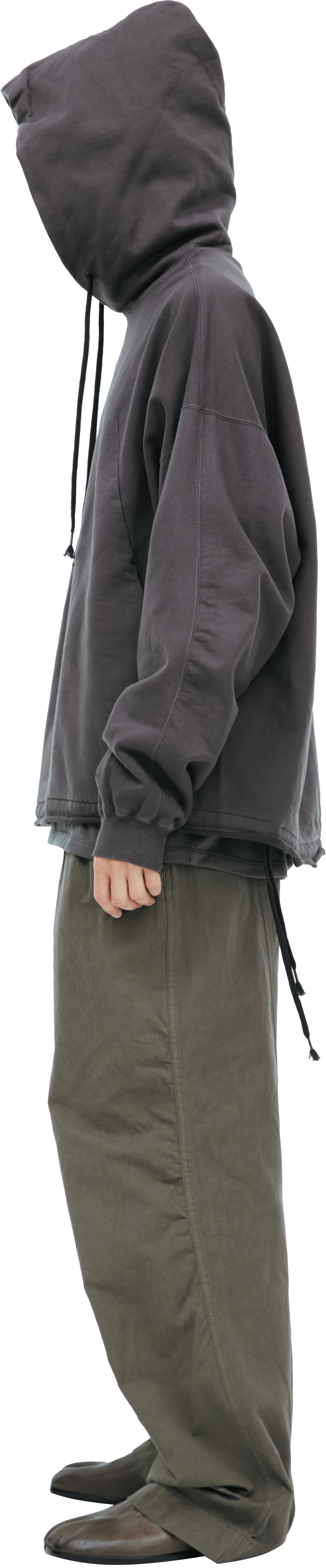 The Viridi-Anne Cotton hoodie with a drawstring