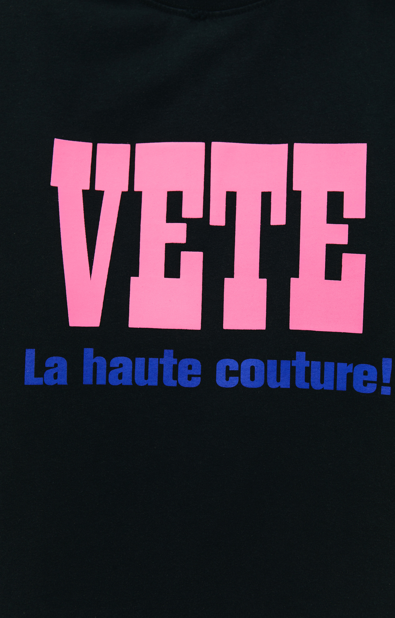VETEMENTS Black \'La Haute Couture\' T-Shirt