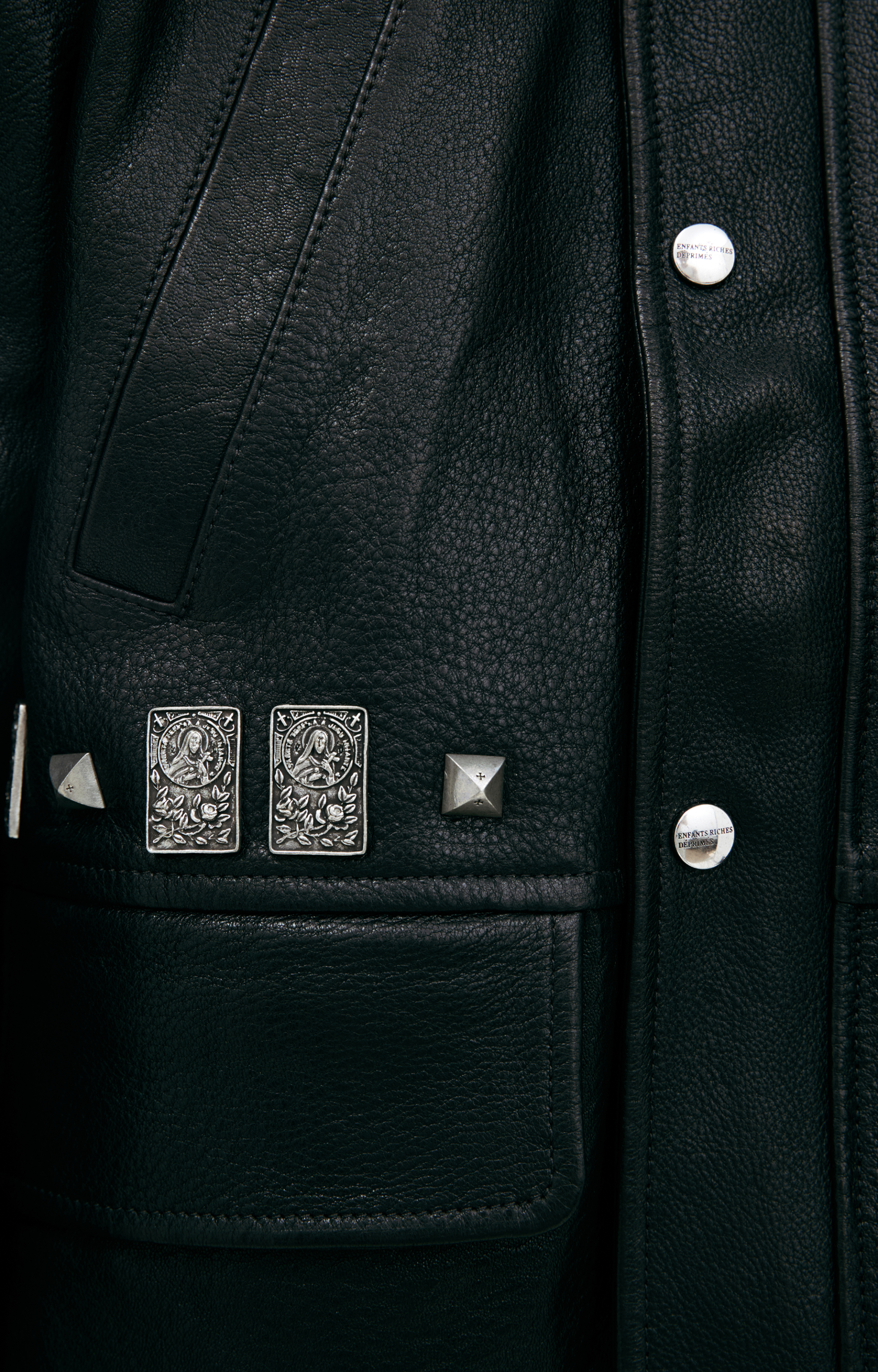 Enfants Riches Déprimés Printed leather jacket