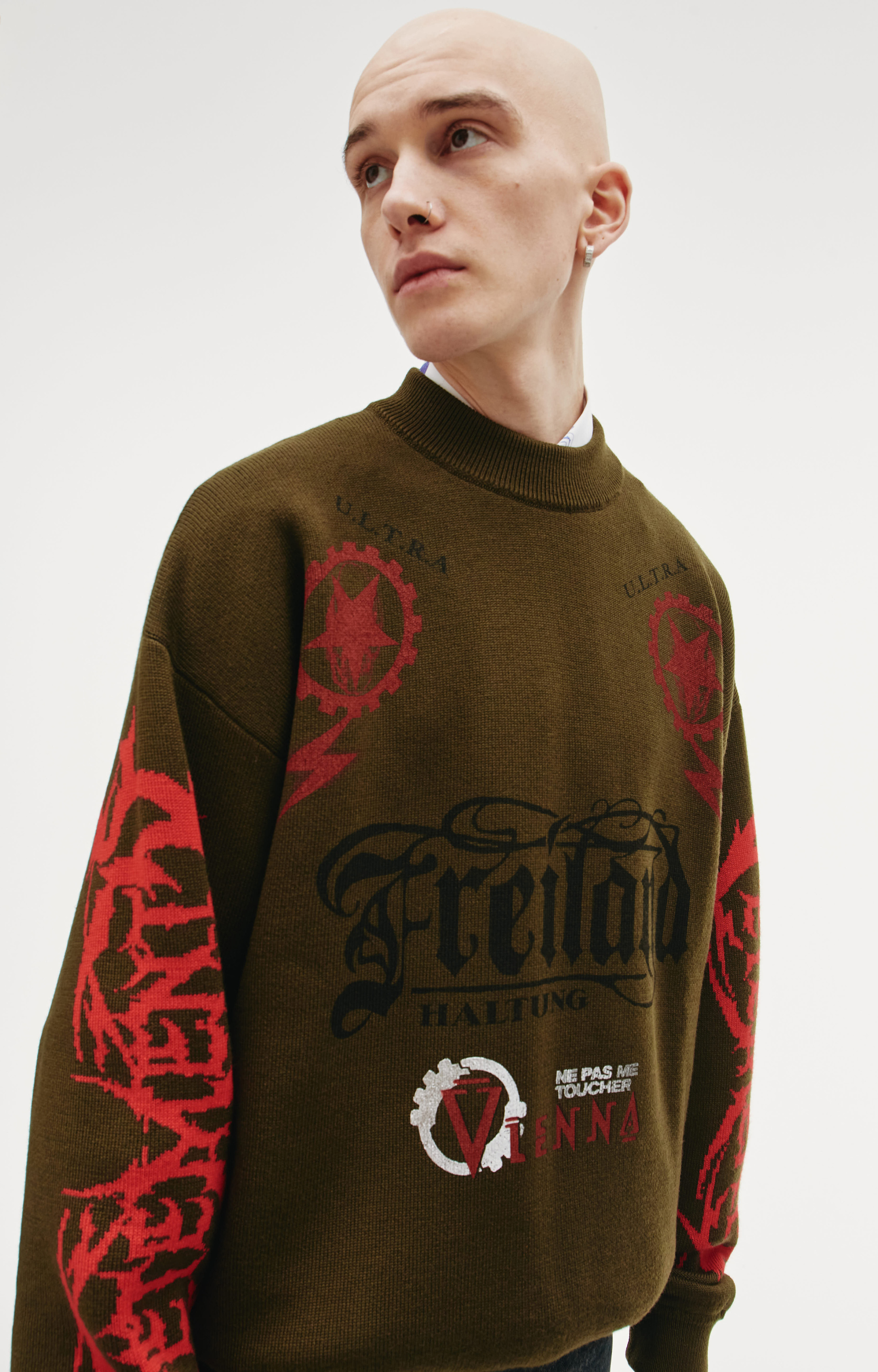 VETEMENTS Maybe metall Wool sweater