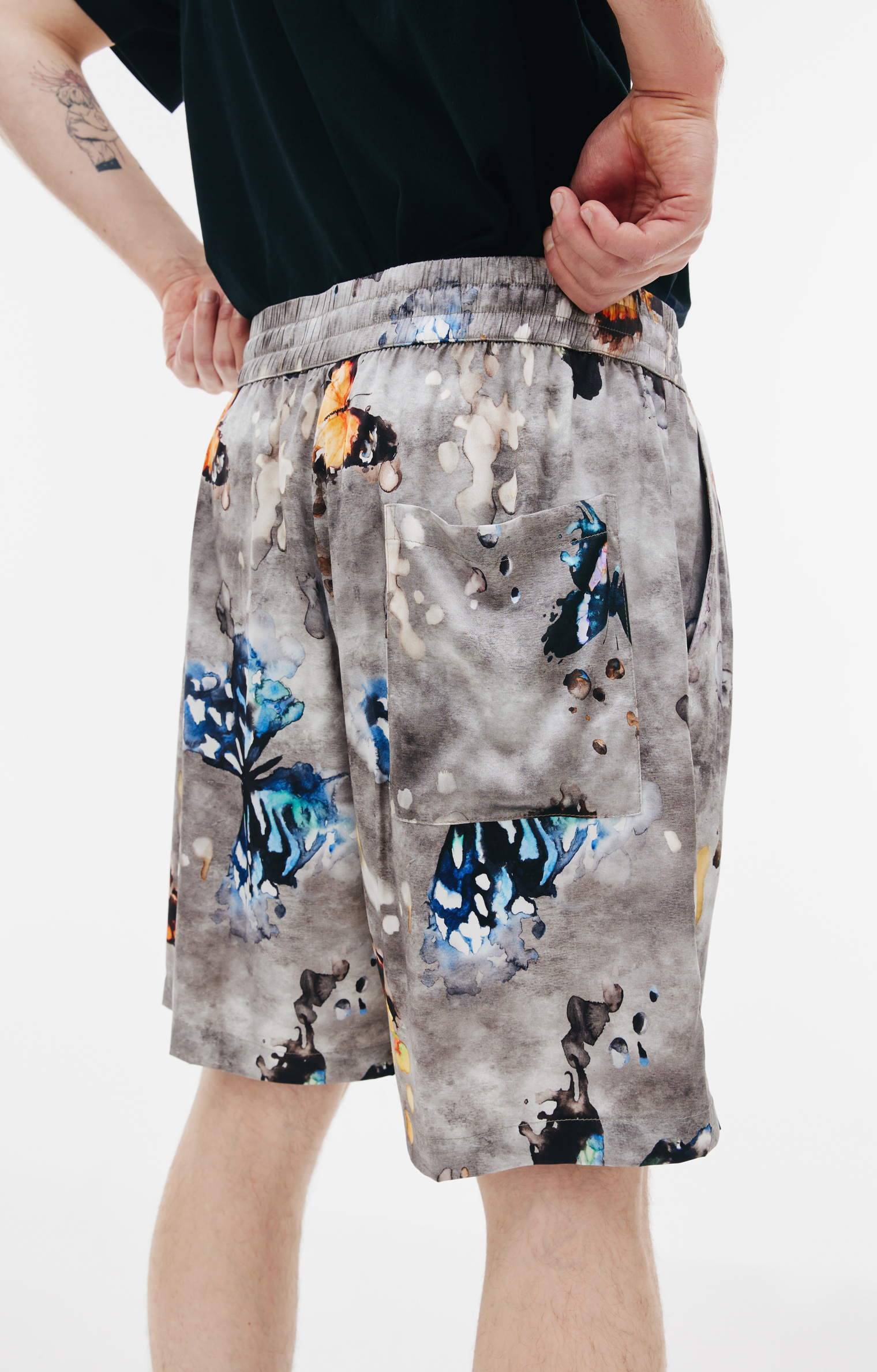 Nahmias Silk butterfly shorts