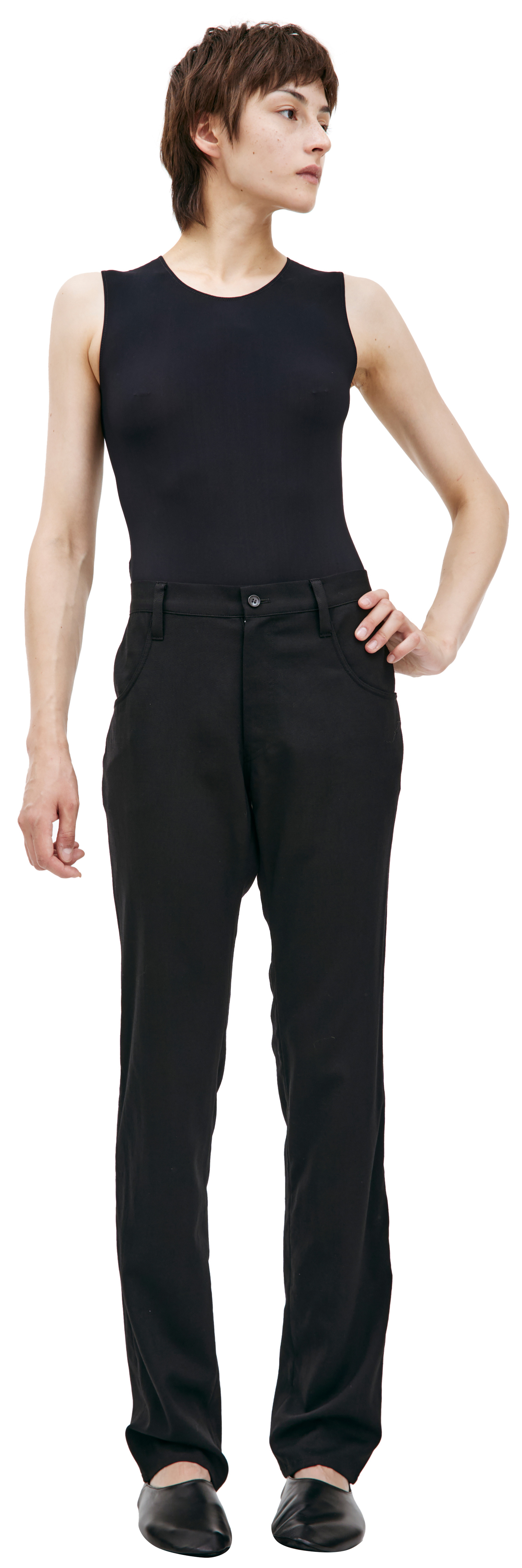 Yohji Yamamoto Black Wool Trousers