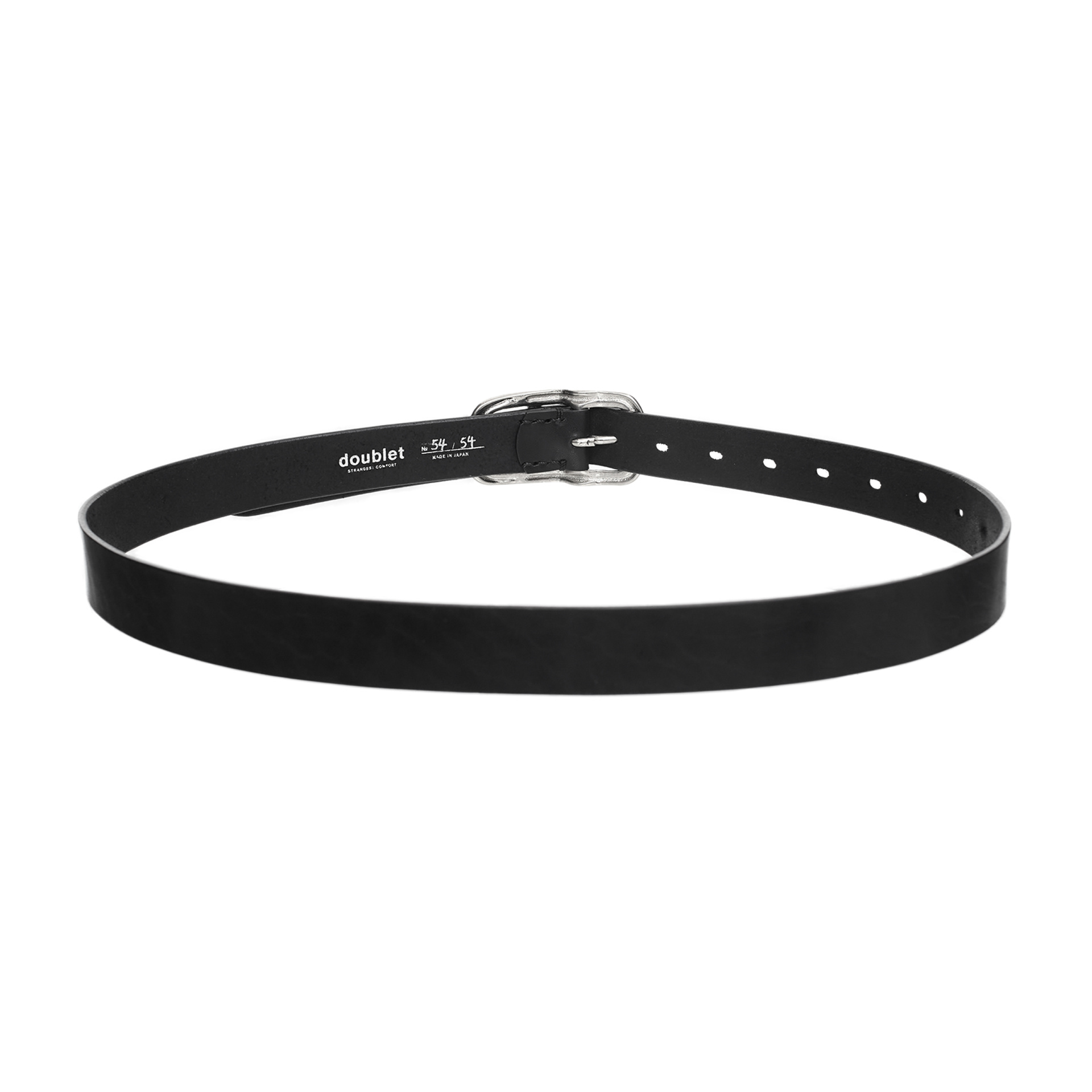 Doublet Black leather belt