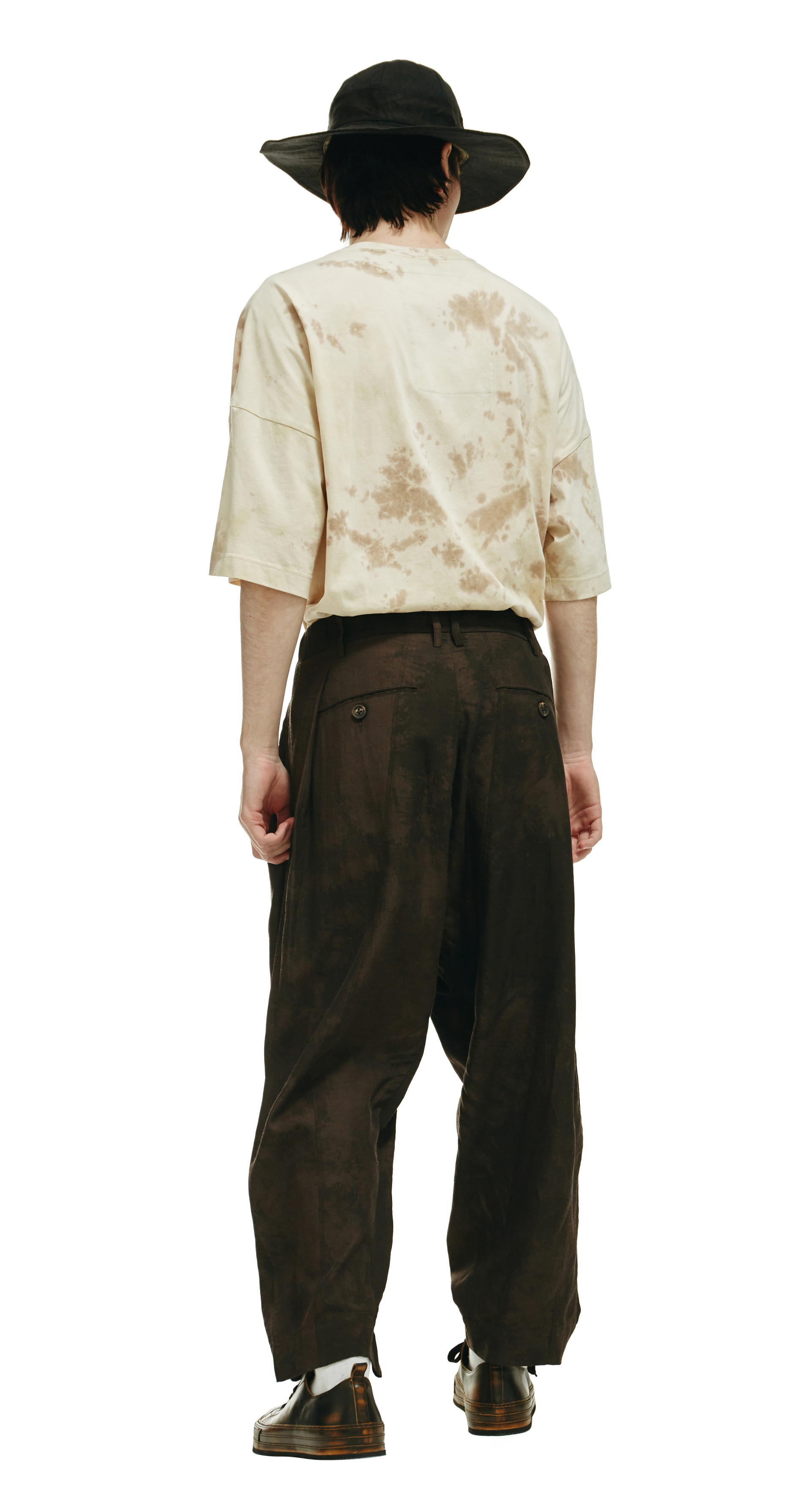 Ziggy Chen Pleat tapered long trousers