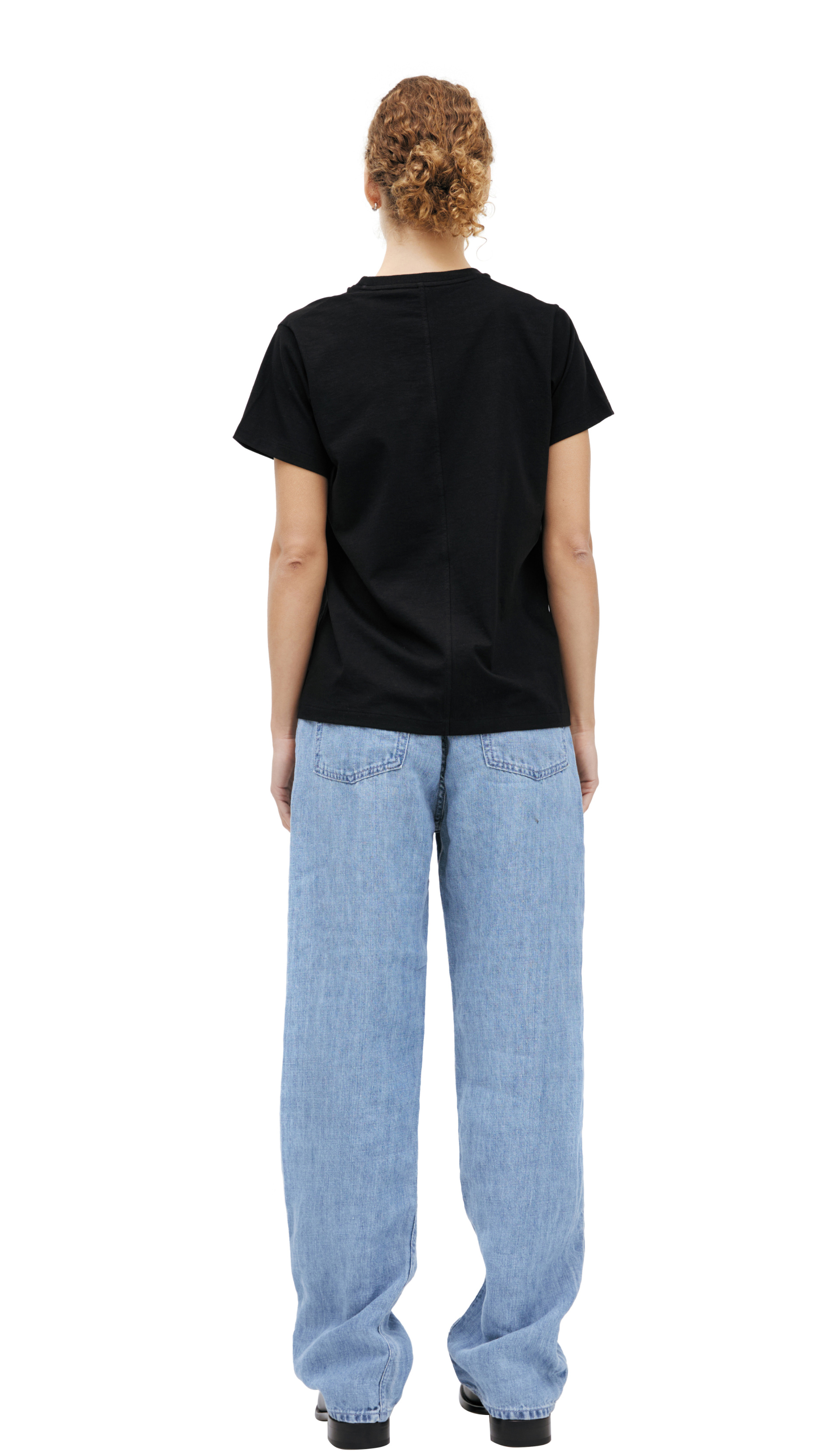 The Row Black cotton T-shirt