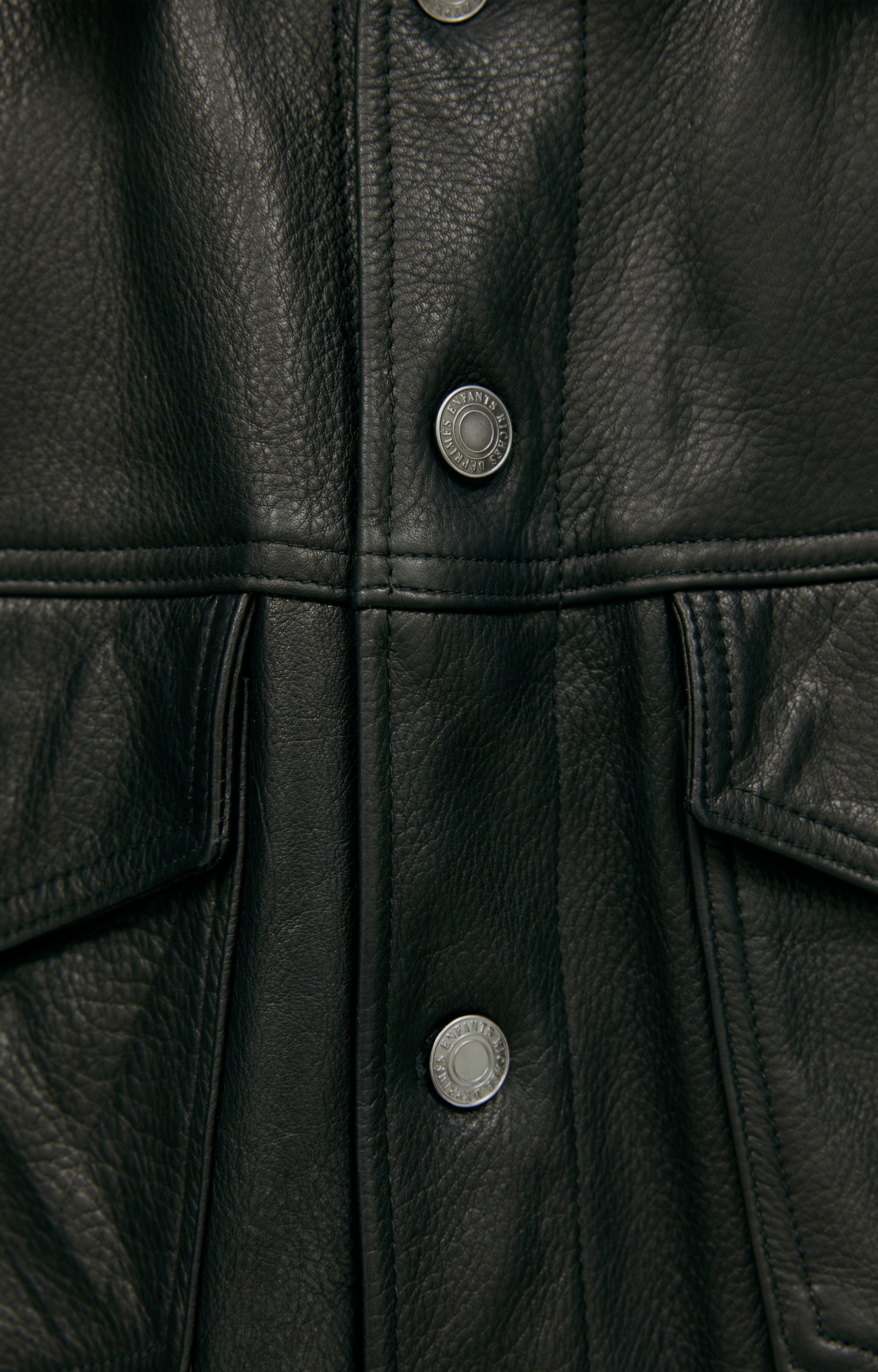 Enfants Riches Déprimés Leather trucker jacket