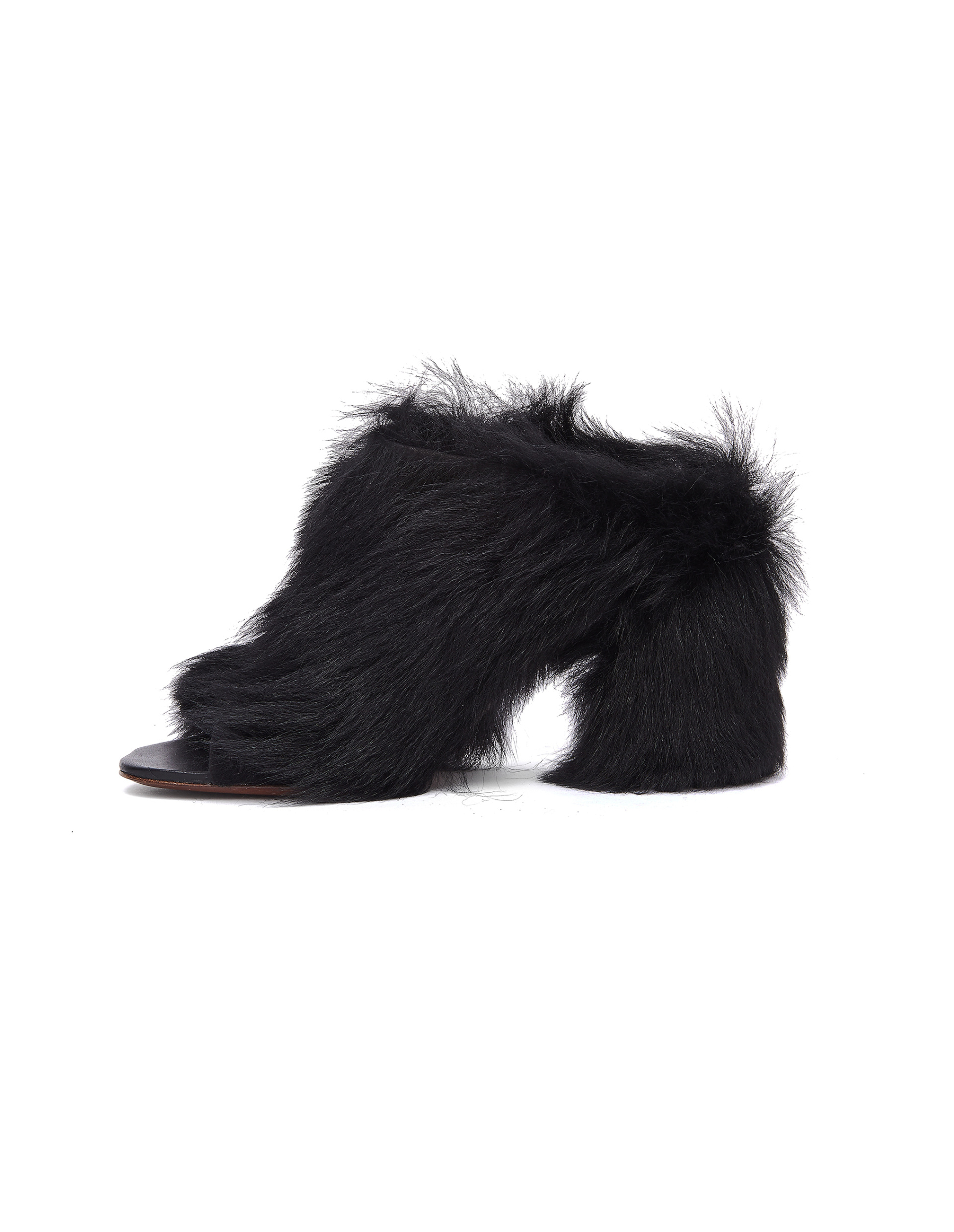 VETEMENTS Fur Leather Shoes