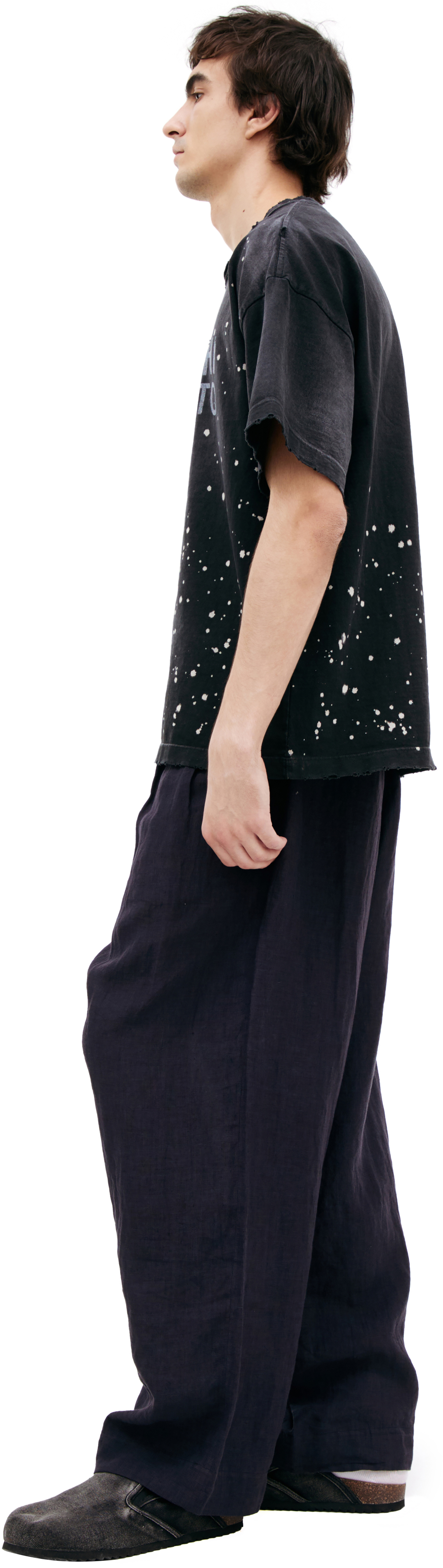 Satoshi Nakamoto T-shirt with a ripped effect