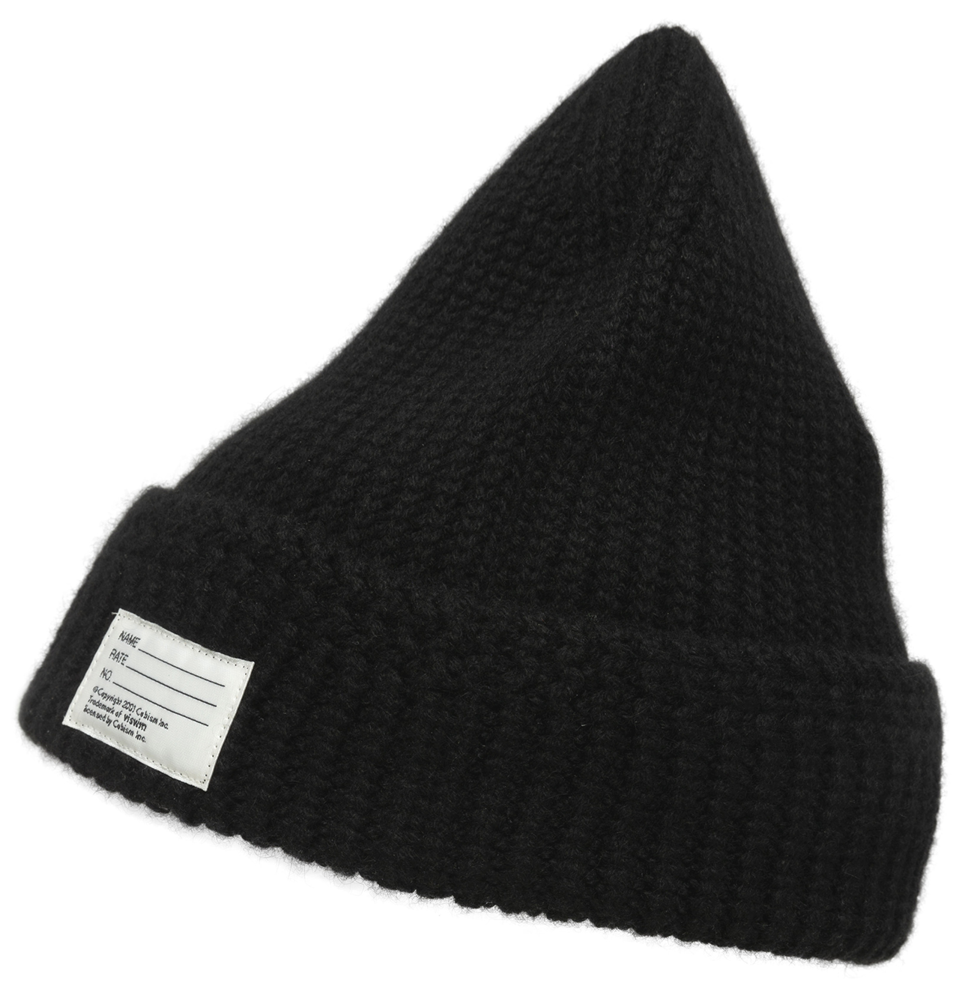 visvim Black cashmere beanie