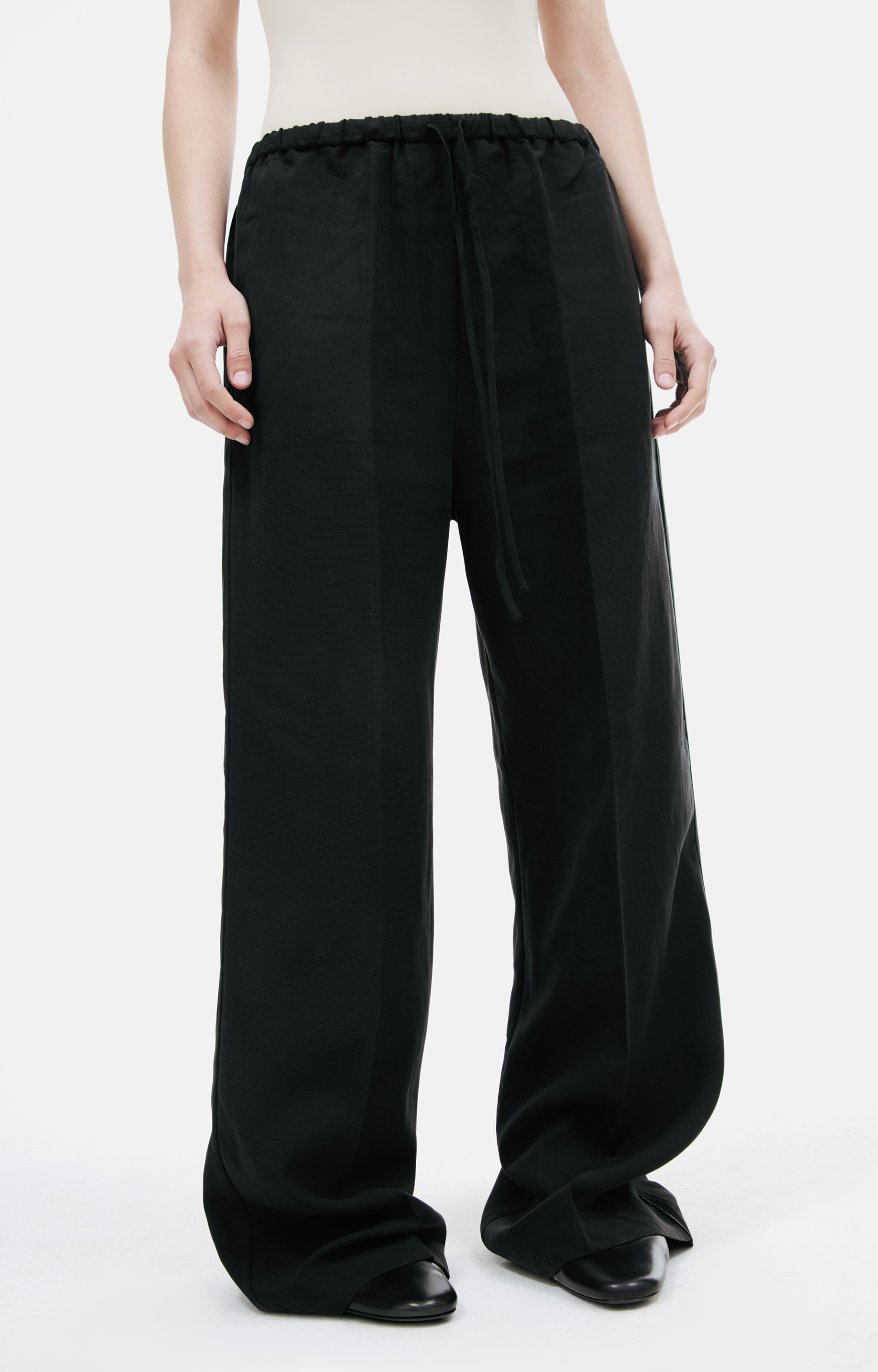 TOTEME Black linen trousers