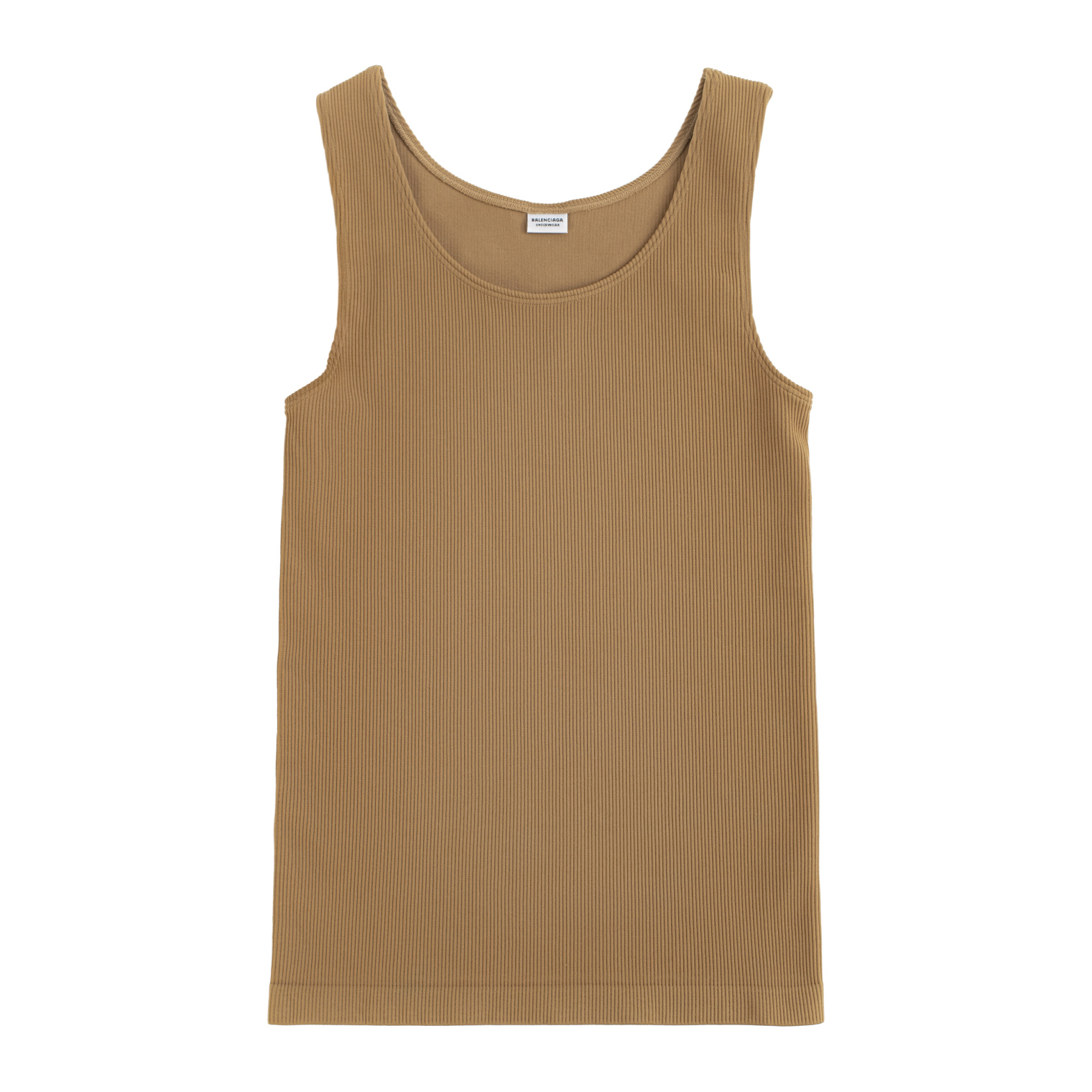 Balenciaga Ribbed tank top in brown