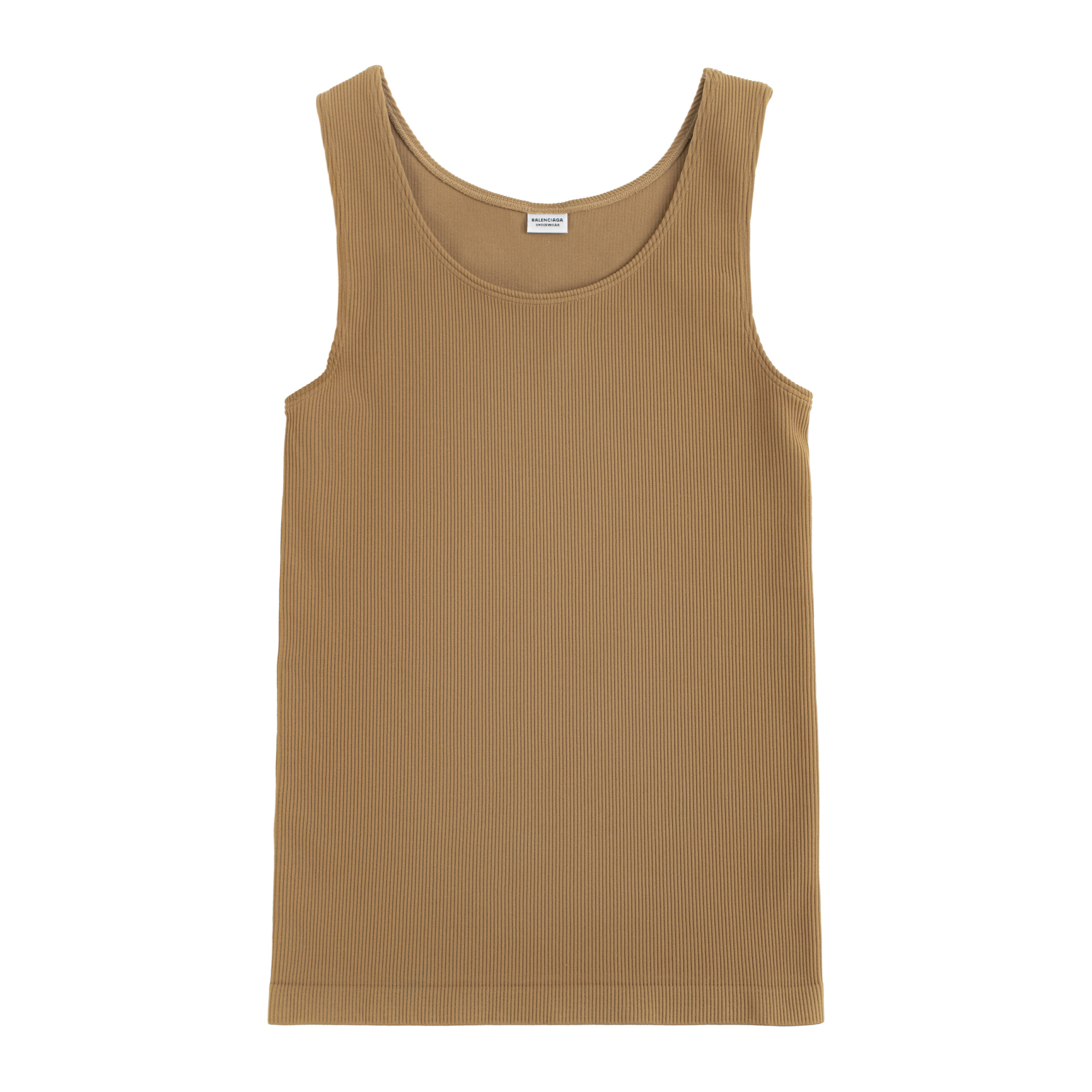 Balenciaga Ribbed tank top in brown