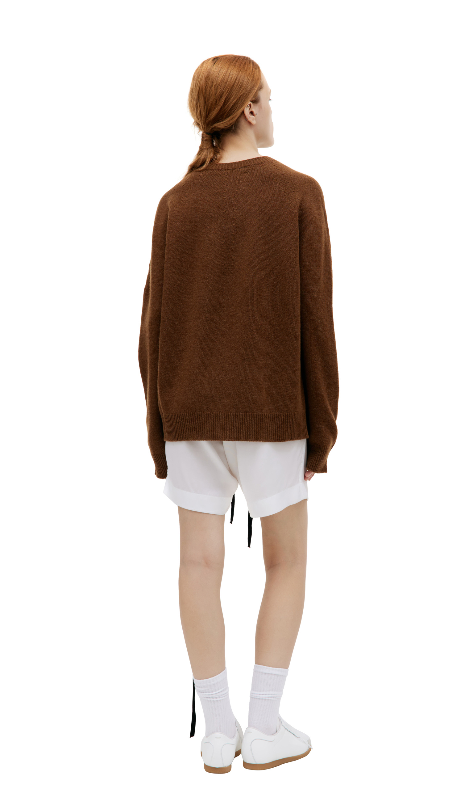 Jil Sander Brown crewneck sweater