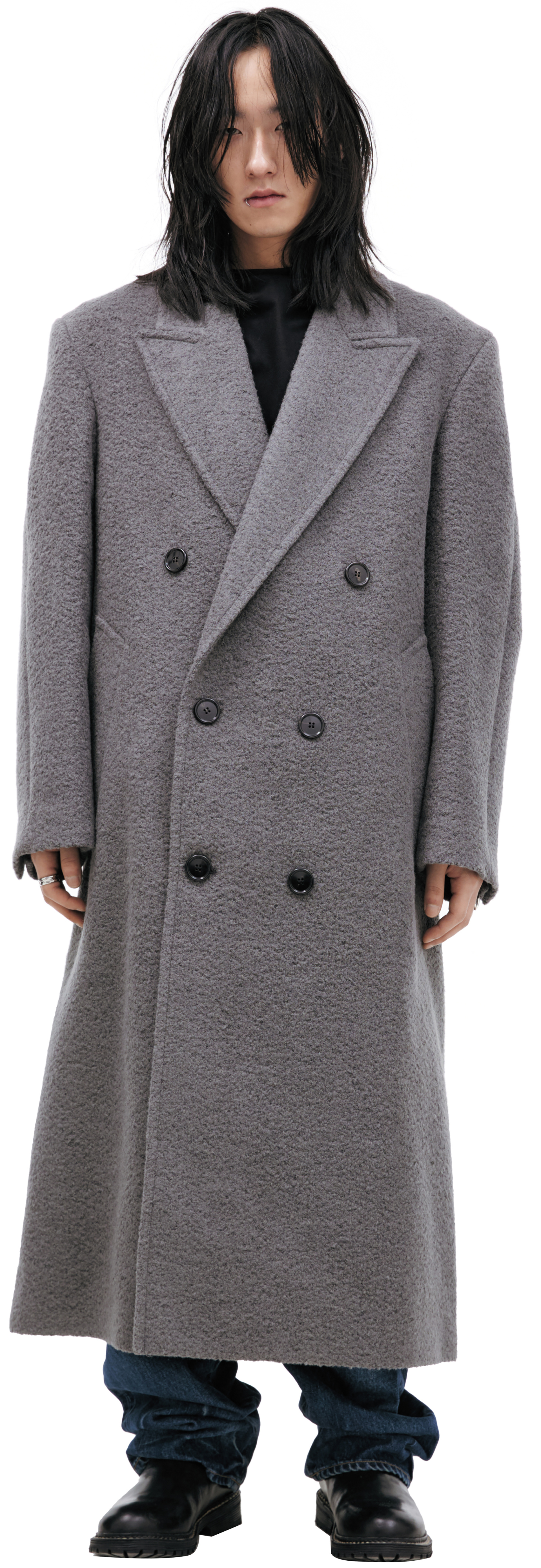 AMI PARIS Double-breasted wool coat