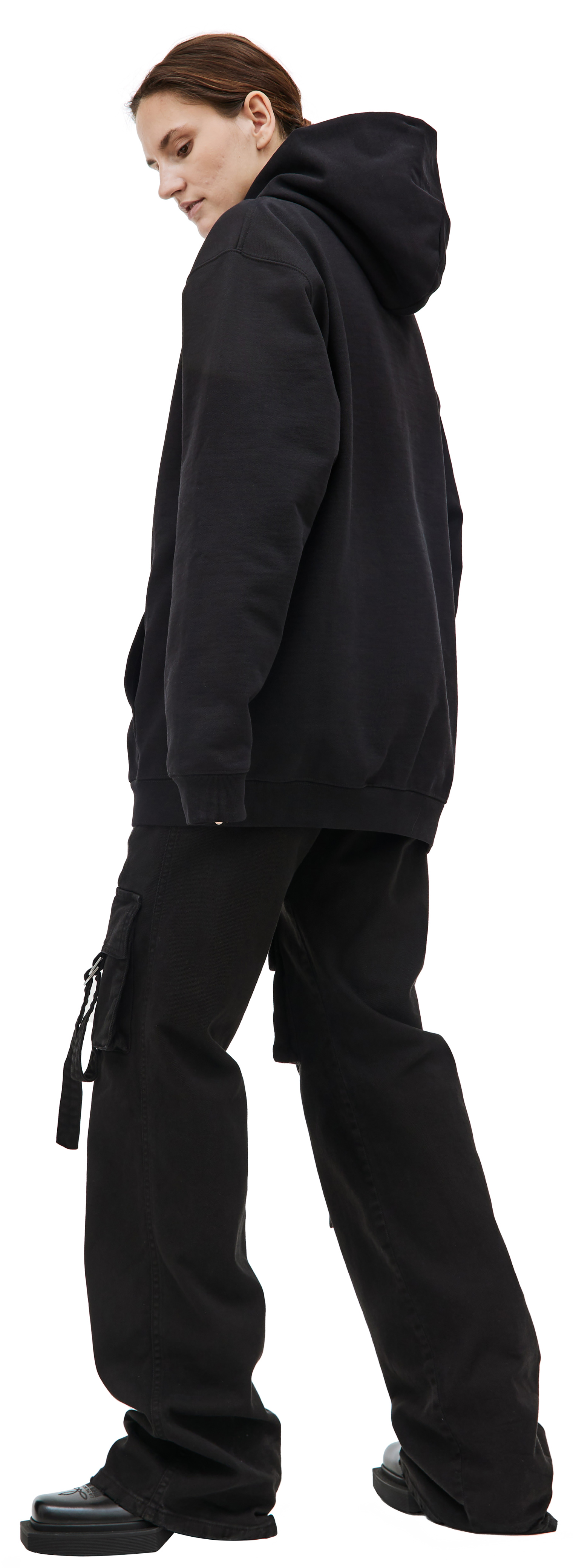 VTMNTS Black printed hoodie