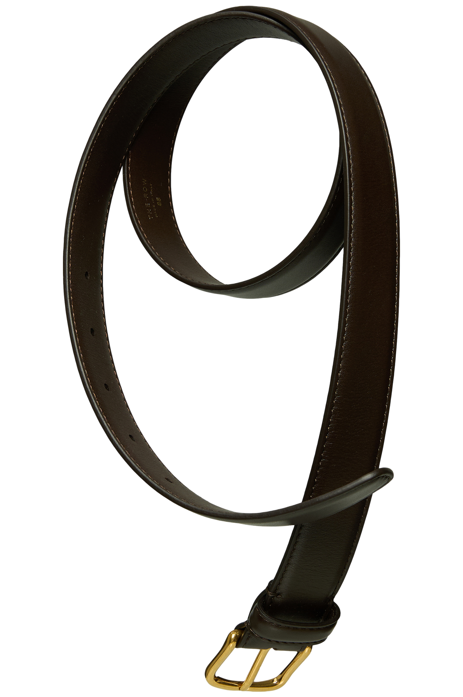 The Row Brown leather belt