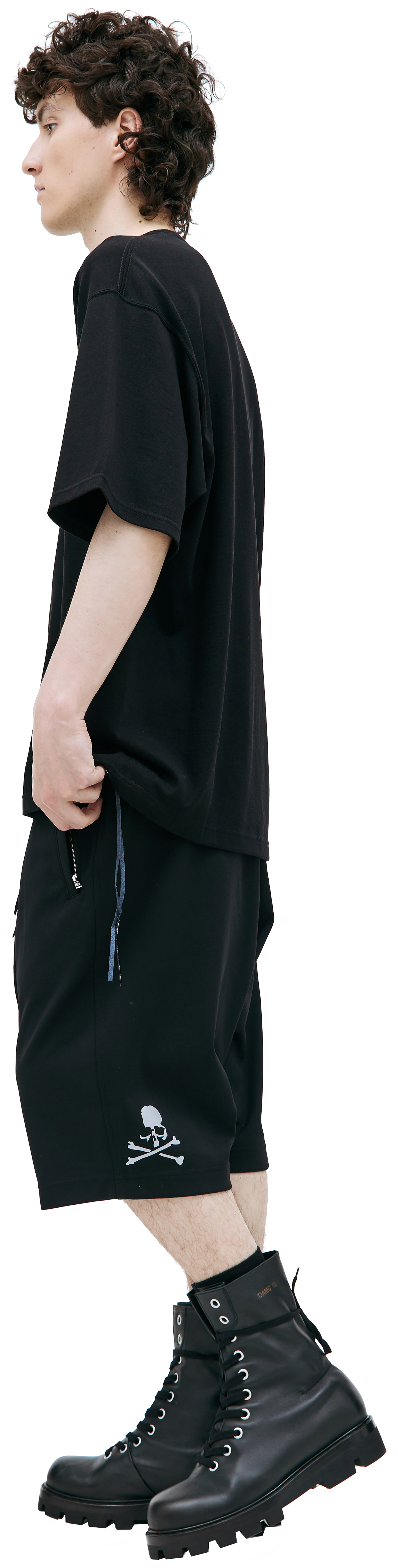 Mastermind WORLD Black crystal-cut t-shirt