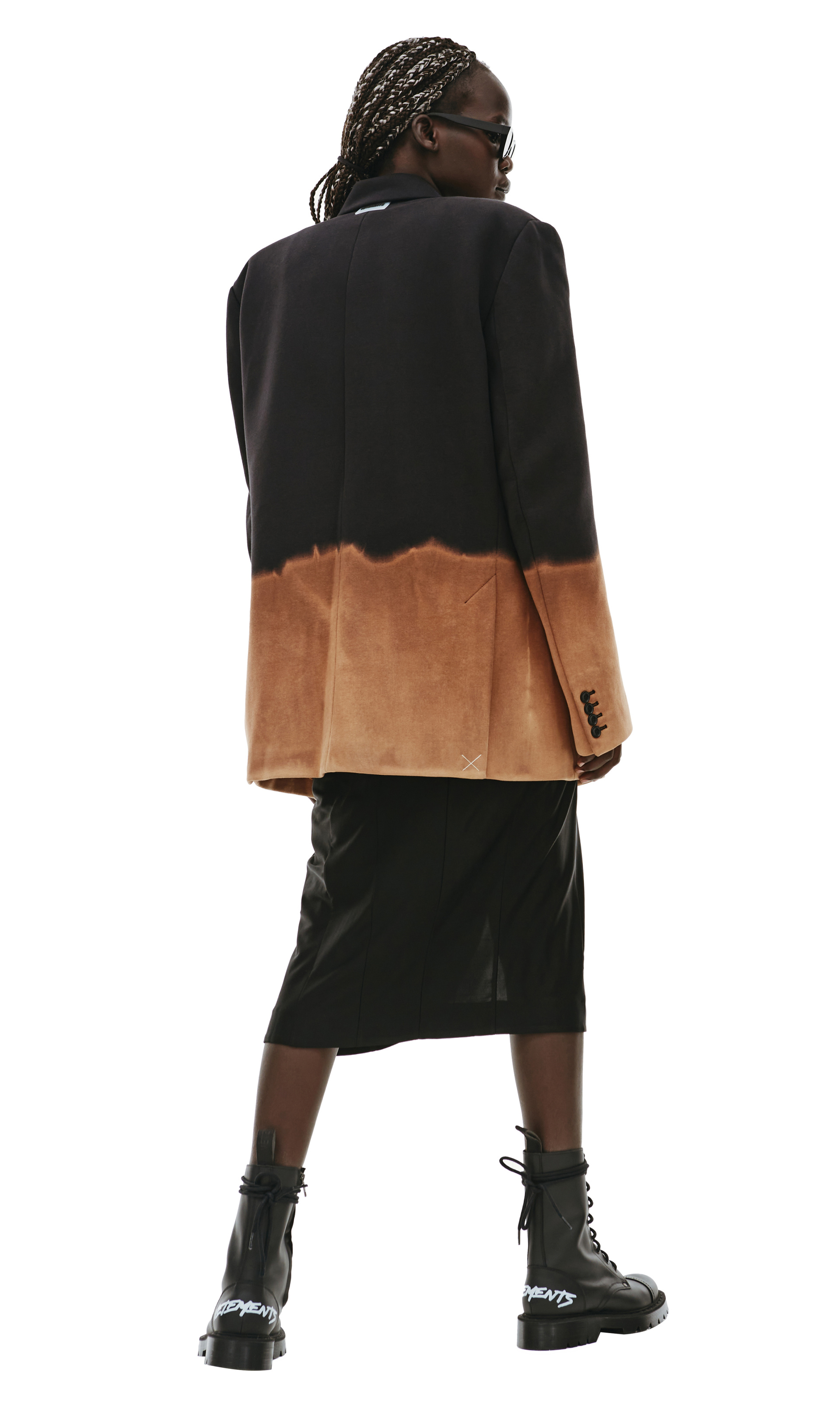 VETEMENTS Bleached oversize blazer