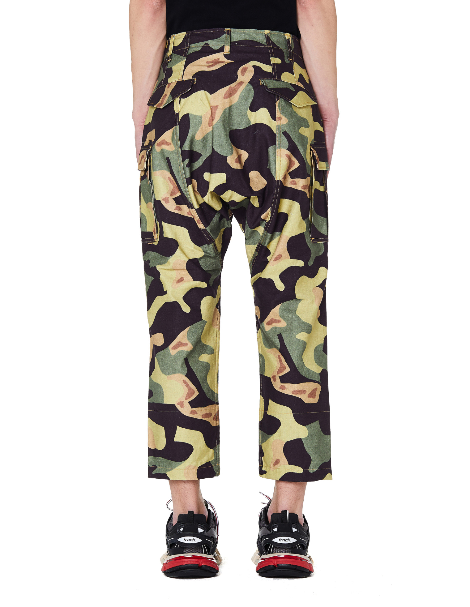 Junya Watanabe Khaki Cargo Cropped Trousers