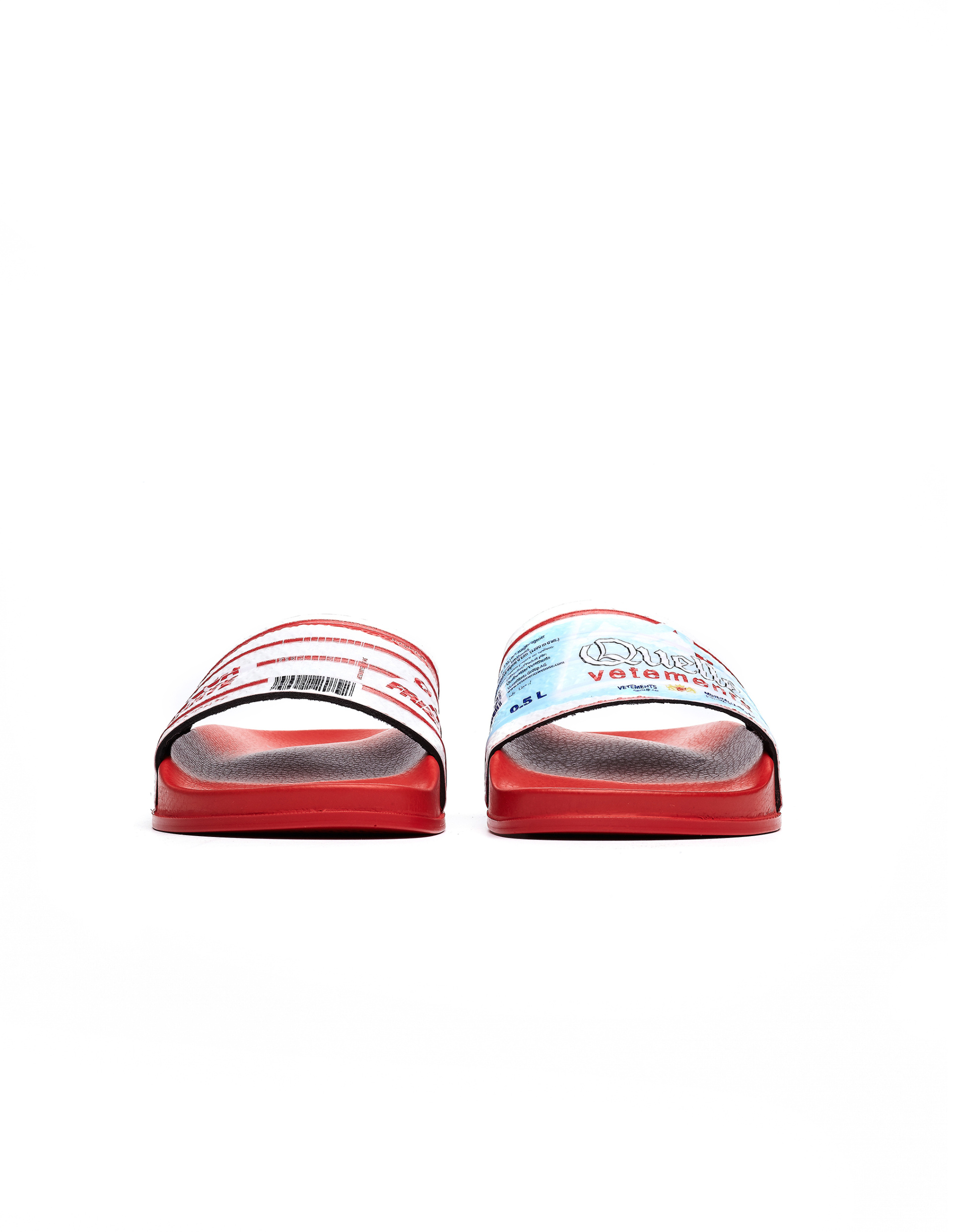 VETEMENTS Red Printed Slides