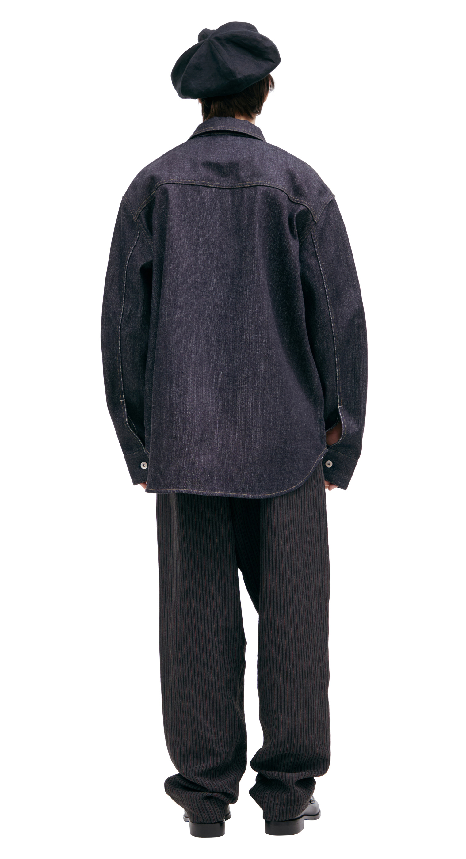 Jil Sander Рубашка-J23DL0101/J45041/405/fw23 джинсовая, индиго