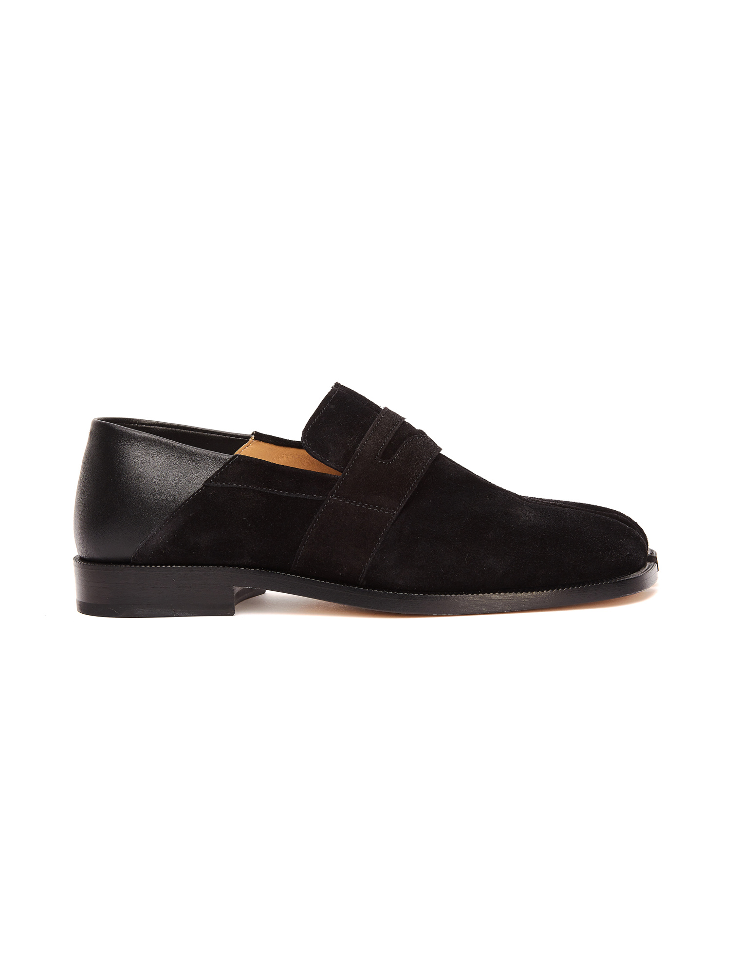 Maison Margiela Лоферы Tabi из микса замши и кожи