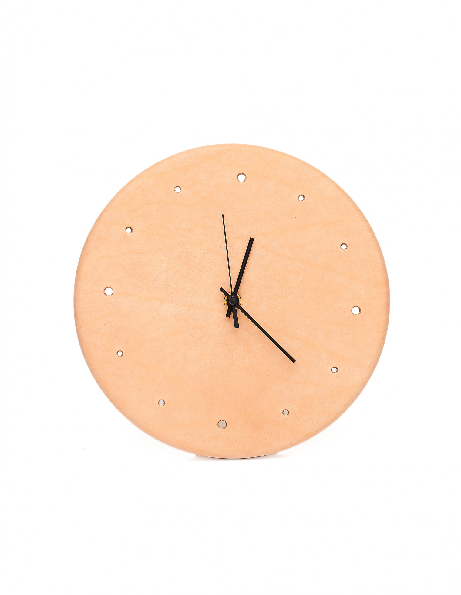 Natural Leather Clock