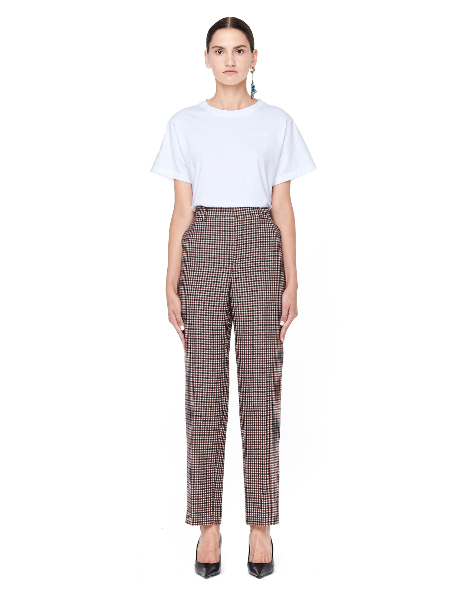Balenciaga Шерстяные брюки в клетку