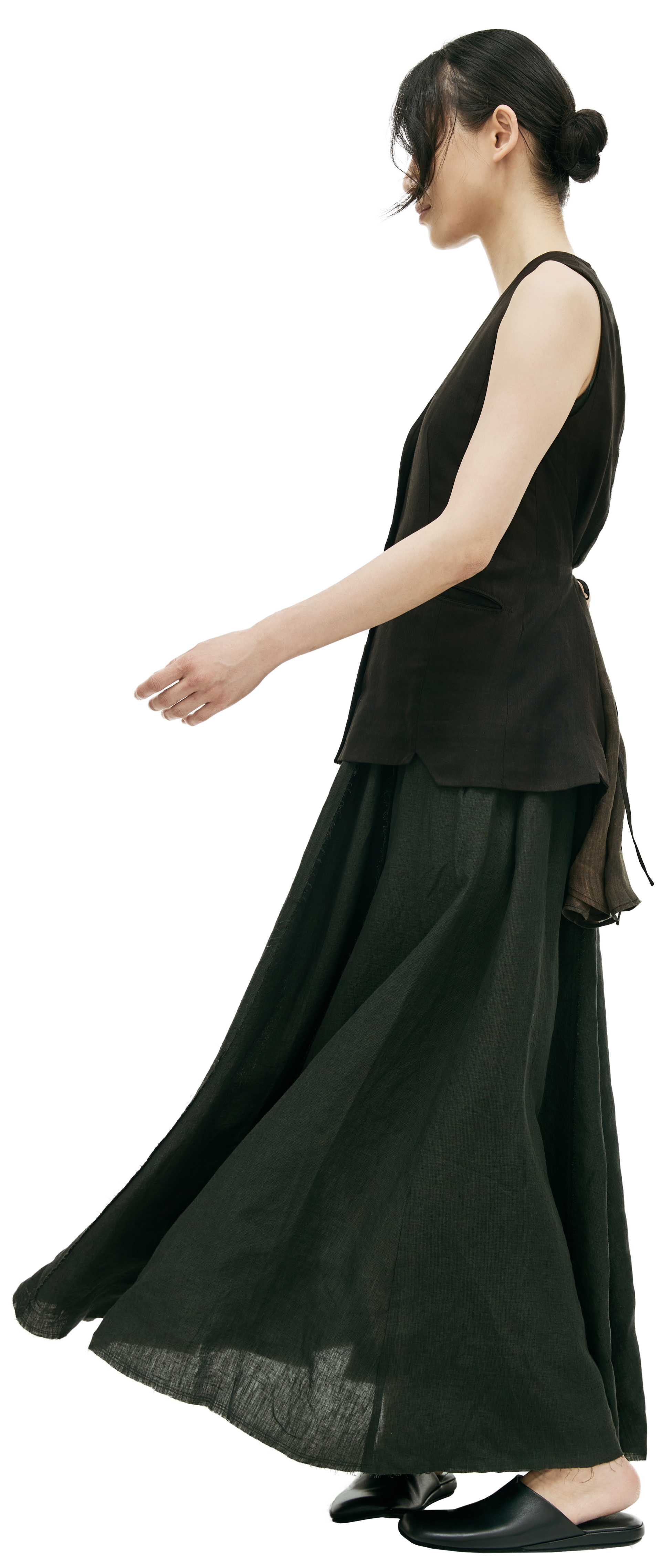 Ziggy Chen V-neck asymmetric vest