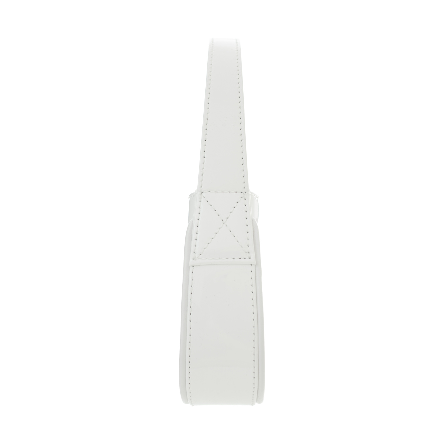 Blumarine White Rhinestone Logo Bag