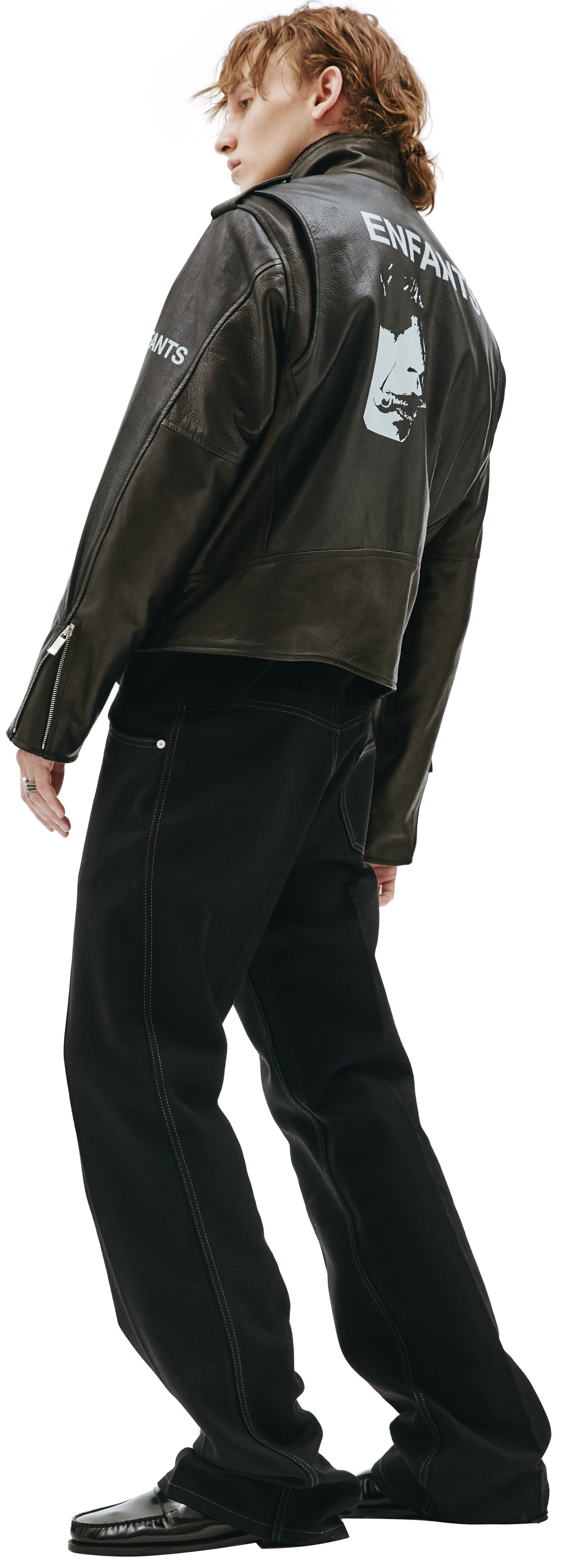 Enfants Riches Deprimes Shooting gallery leather jacket