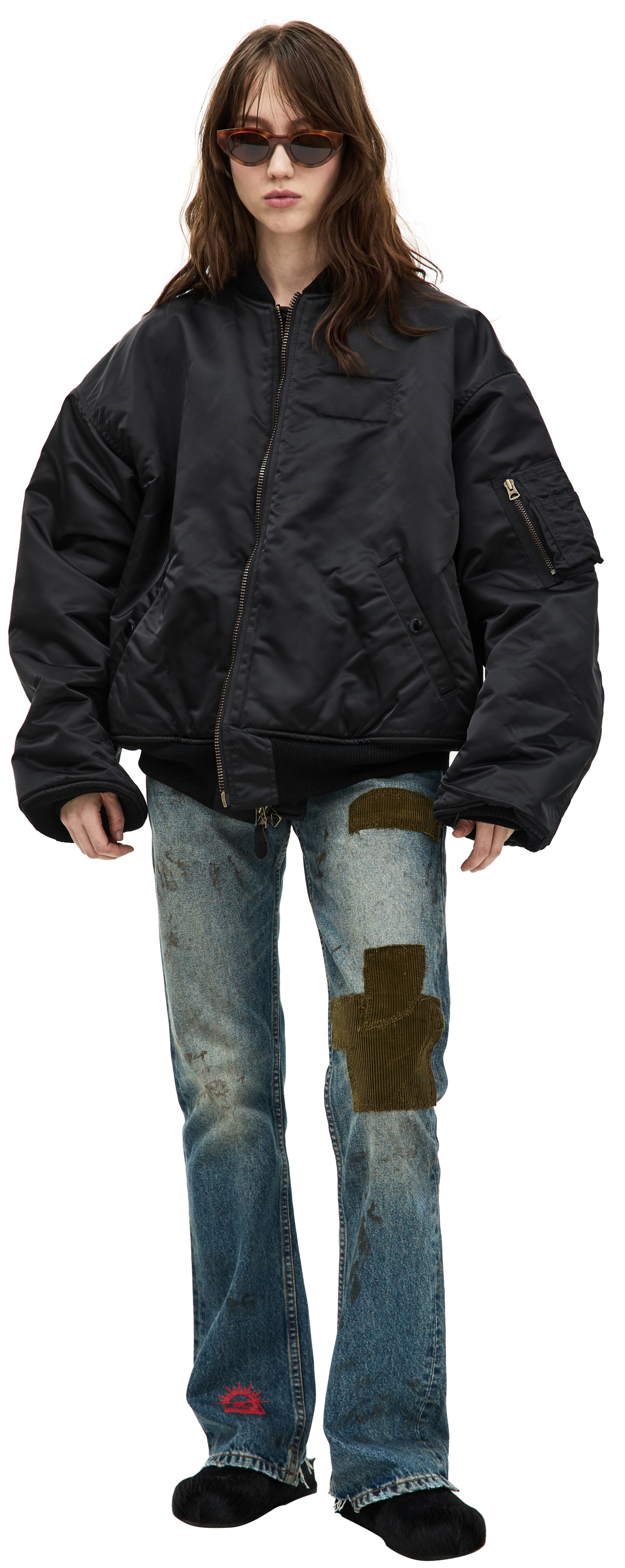 Saint Mxxxxxx Two-way zippered bomber